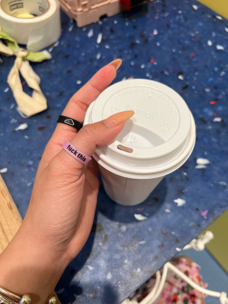 Flip Reversible fuck off / fuck this Ring