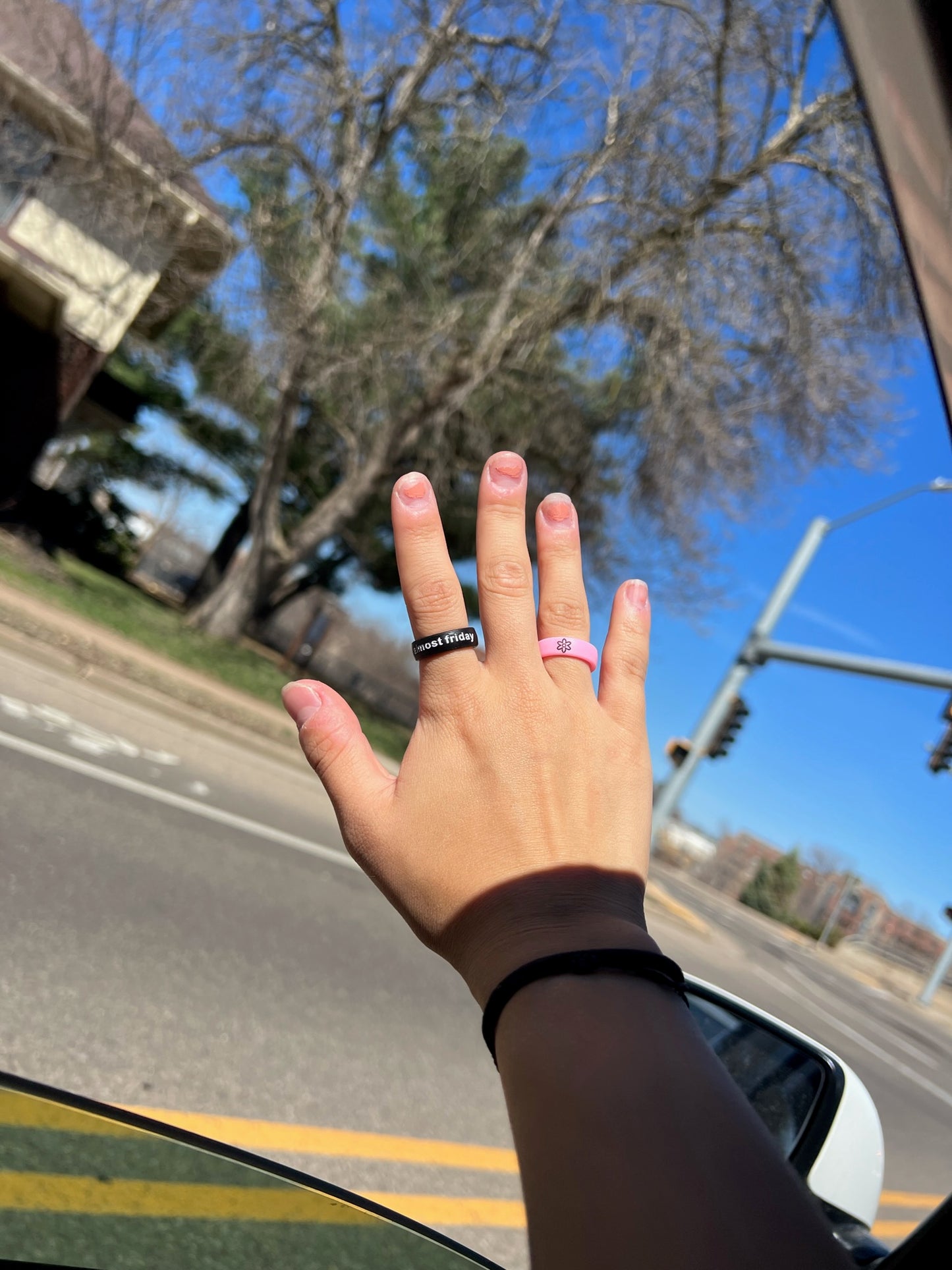 Flip Reversible almost friday / sunday scaries ring