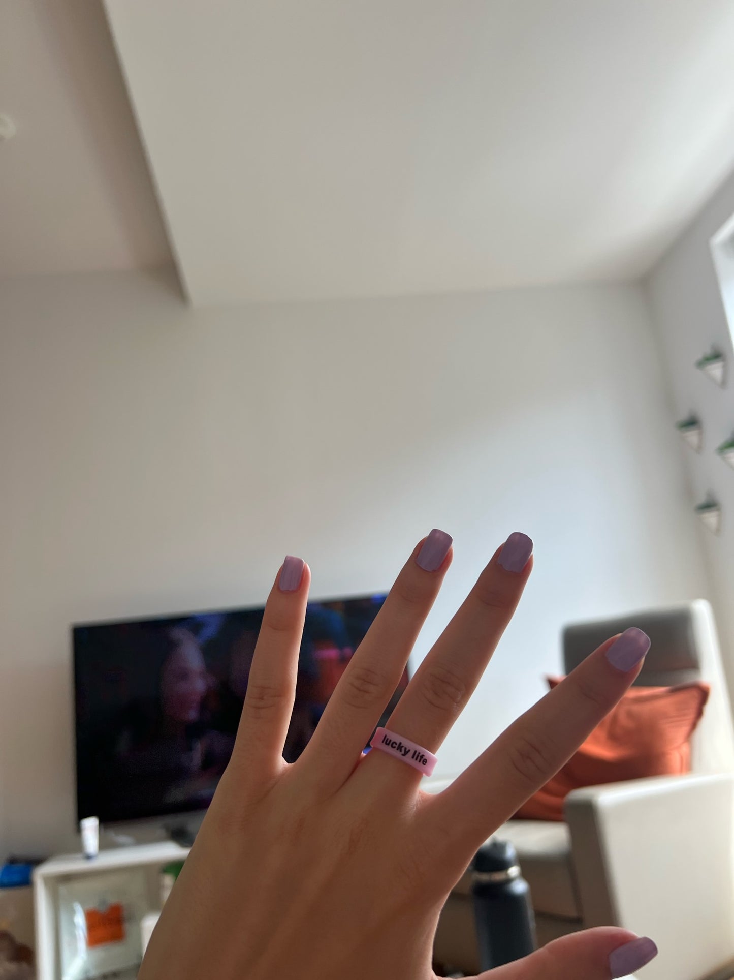 Flip Reversible lucky girl / lucky life ring