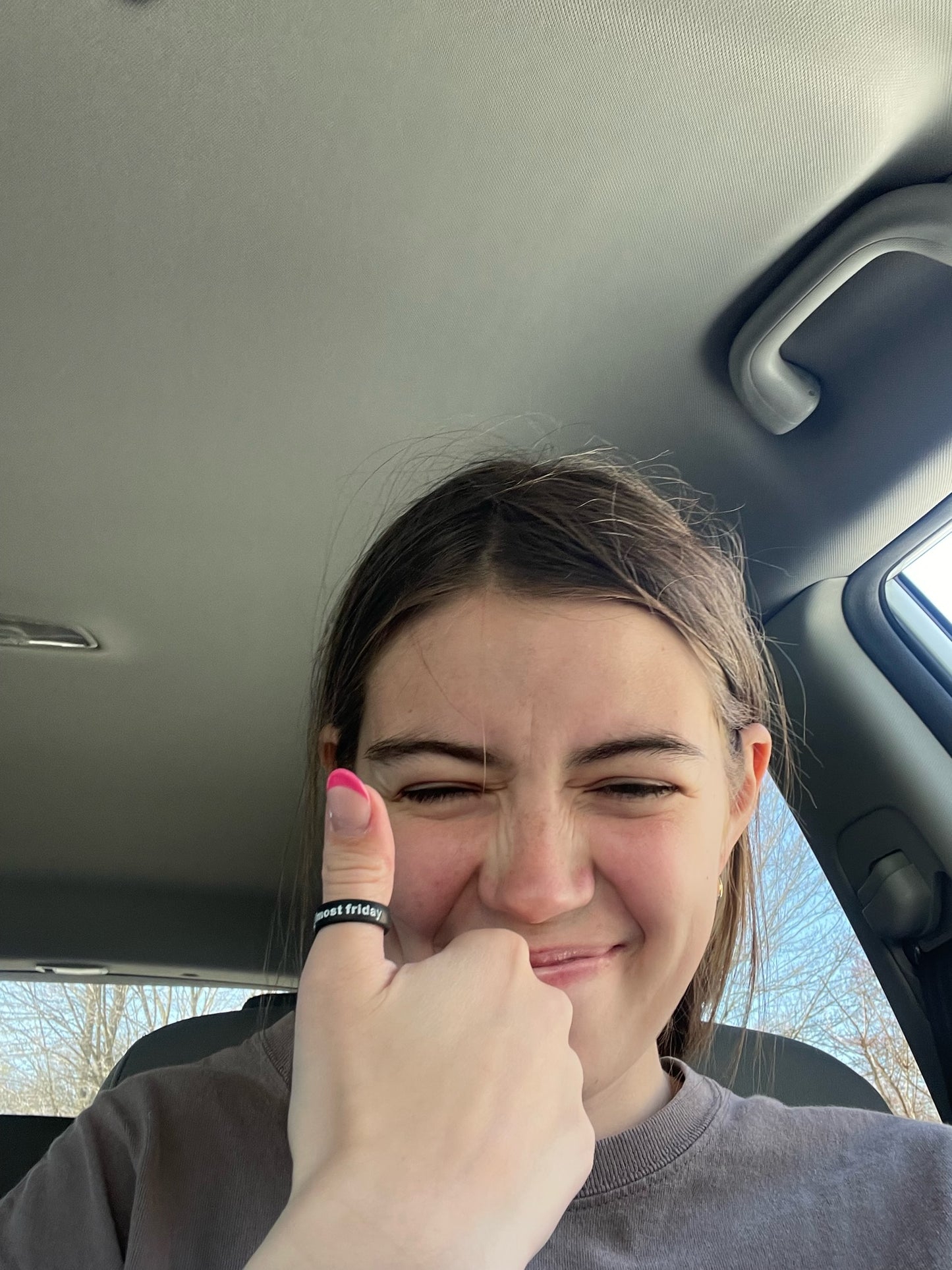 Flip Reversible almost friday / sunday scaries ring
