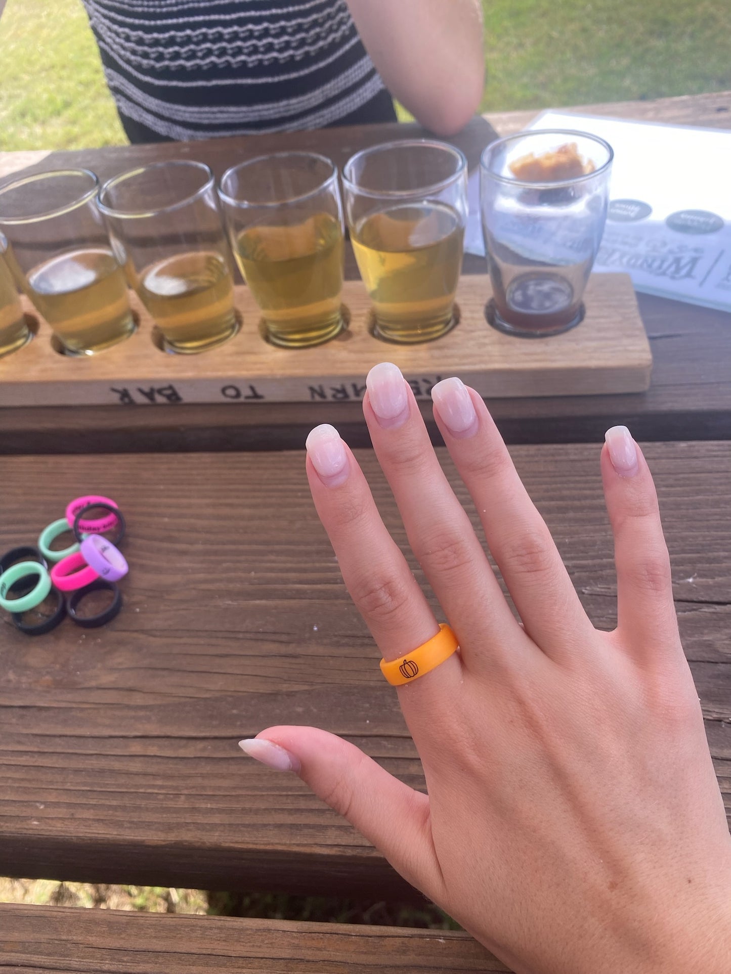 Flip Reversible pumpkin / fall y'all ring