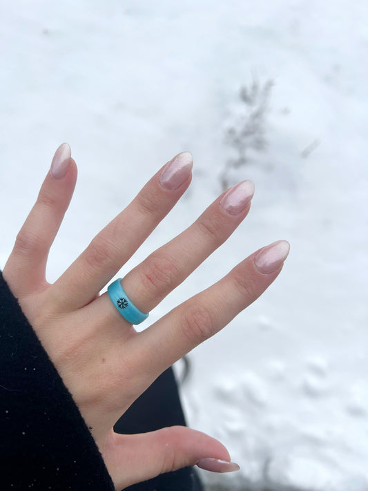 Flip Reversible snowflake / let it snow