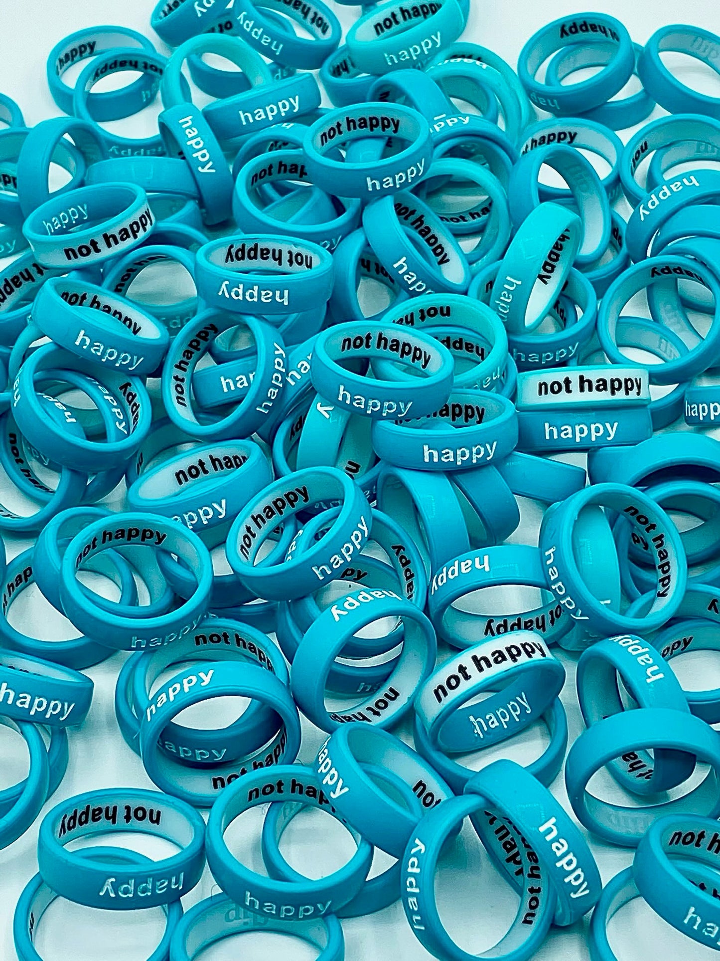 Flip Reversible happy / not happy Ring