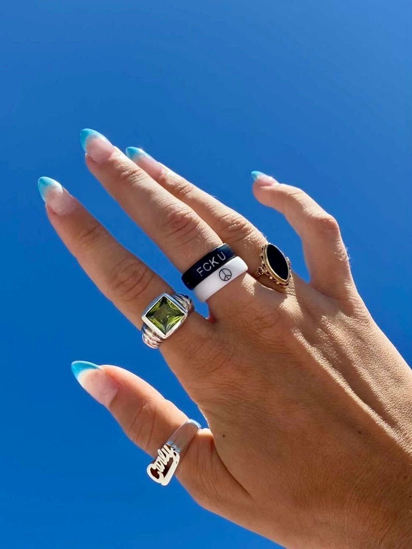 Flip Reversible Peace / Infinity Ring
