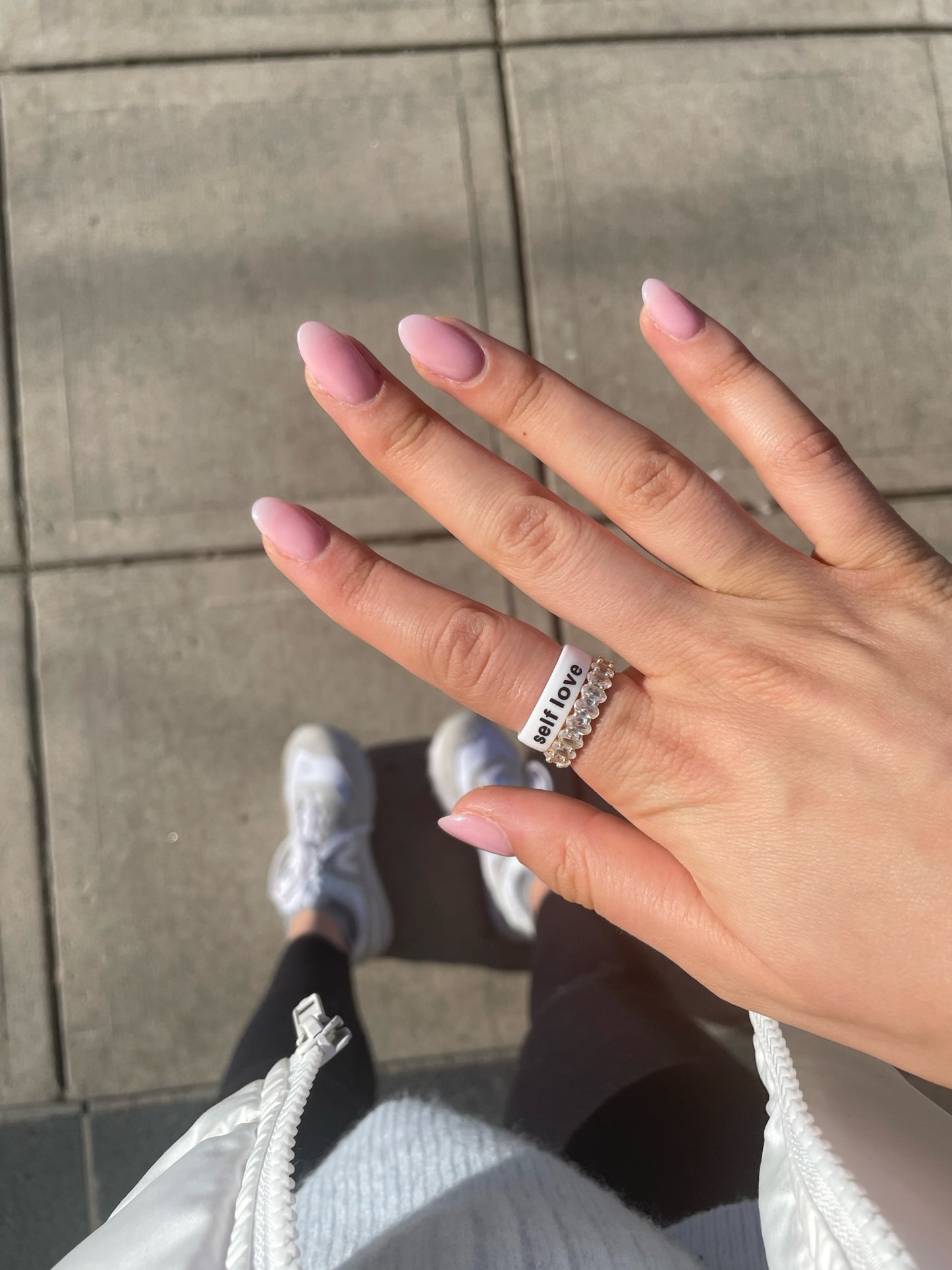 Flip Reversible self love / it girl Ring