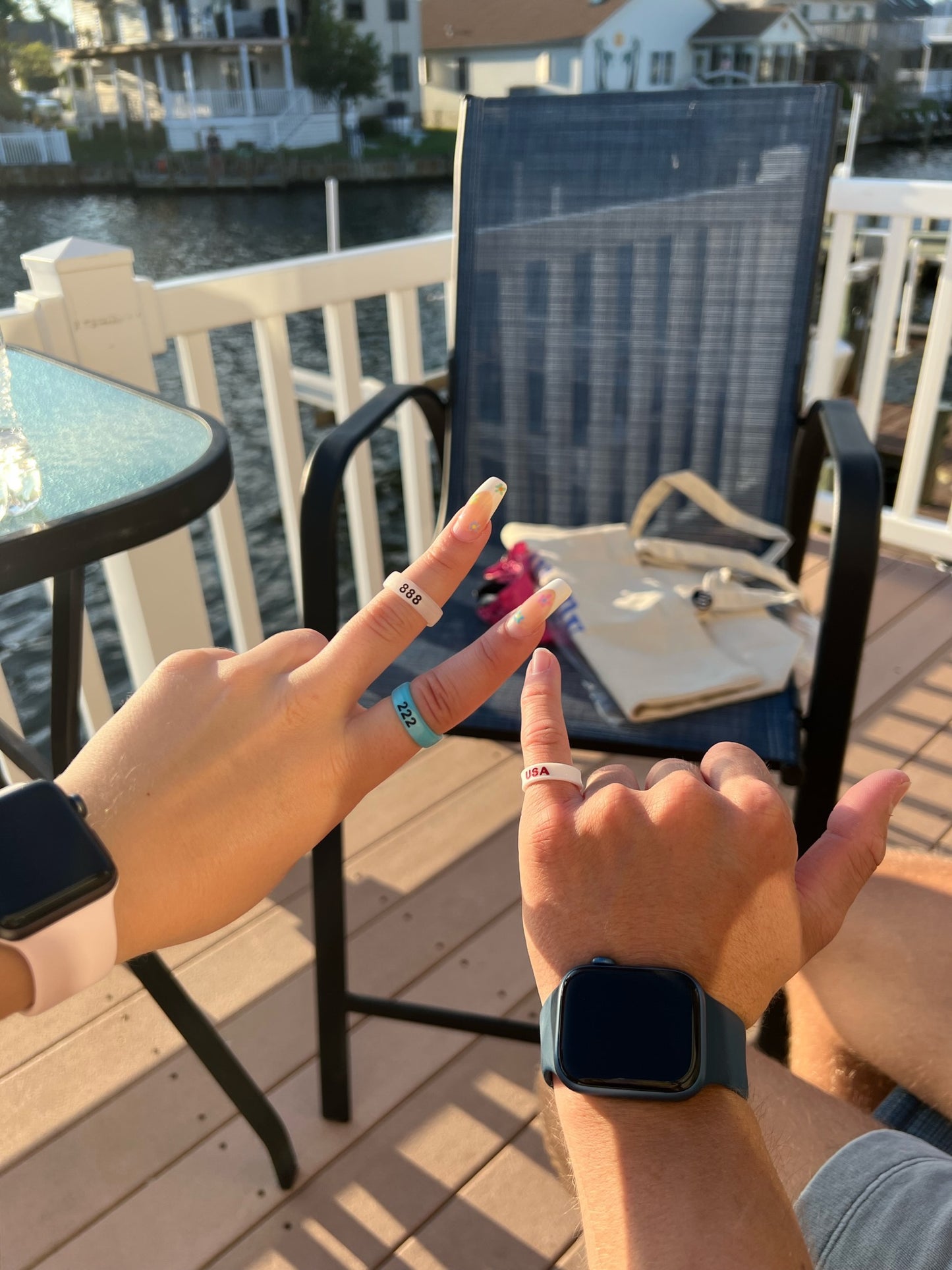 Flip Angel Numbers 888 / balance Ring