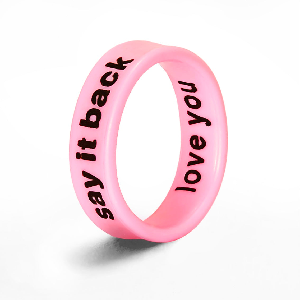 Flip Reversible love you / say it back ring
