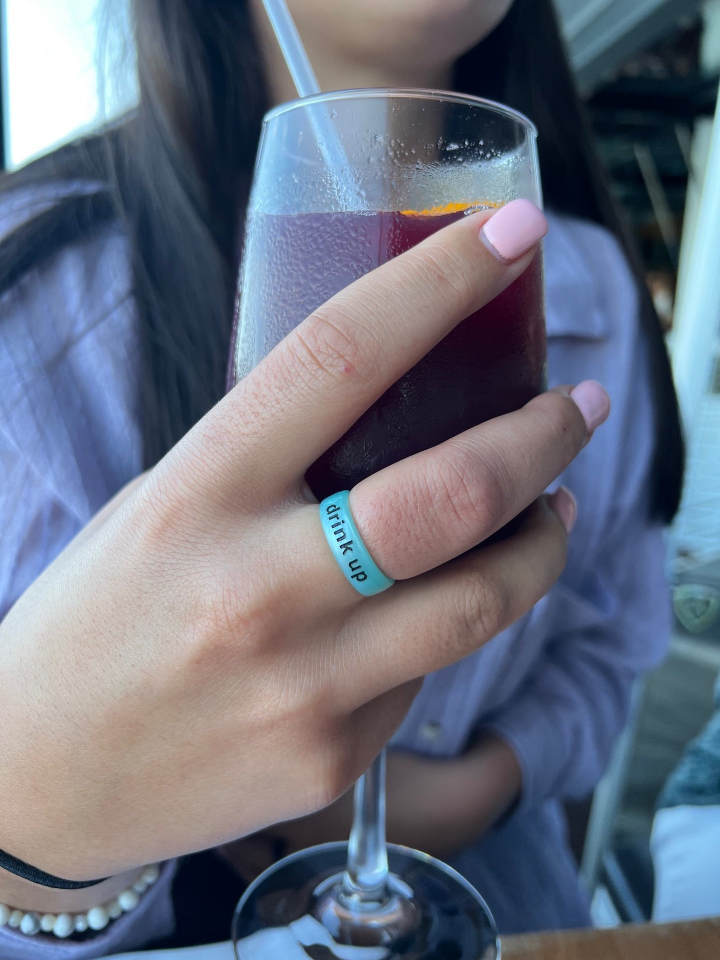 Flip Reversible drink up / hungover turquoise Rings