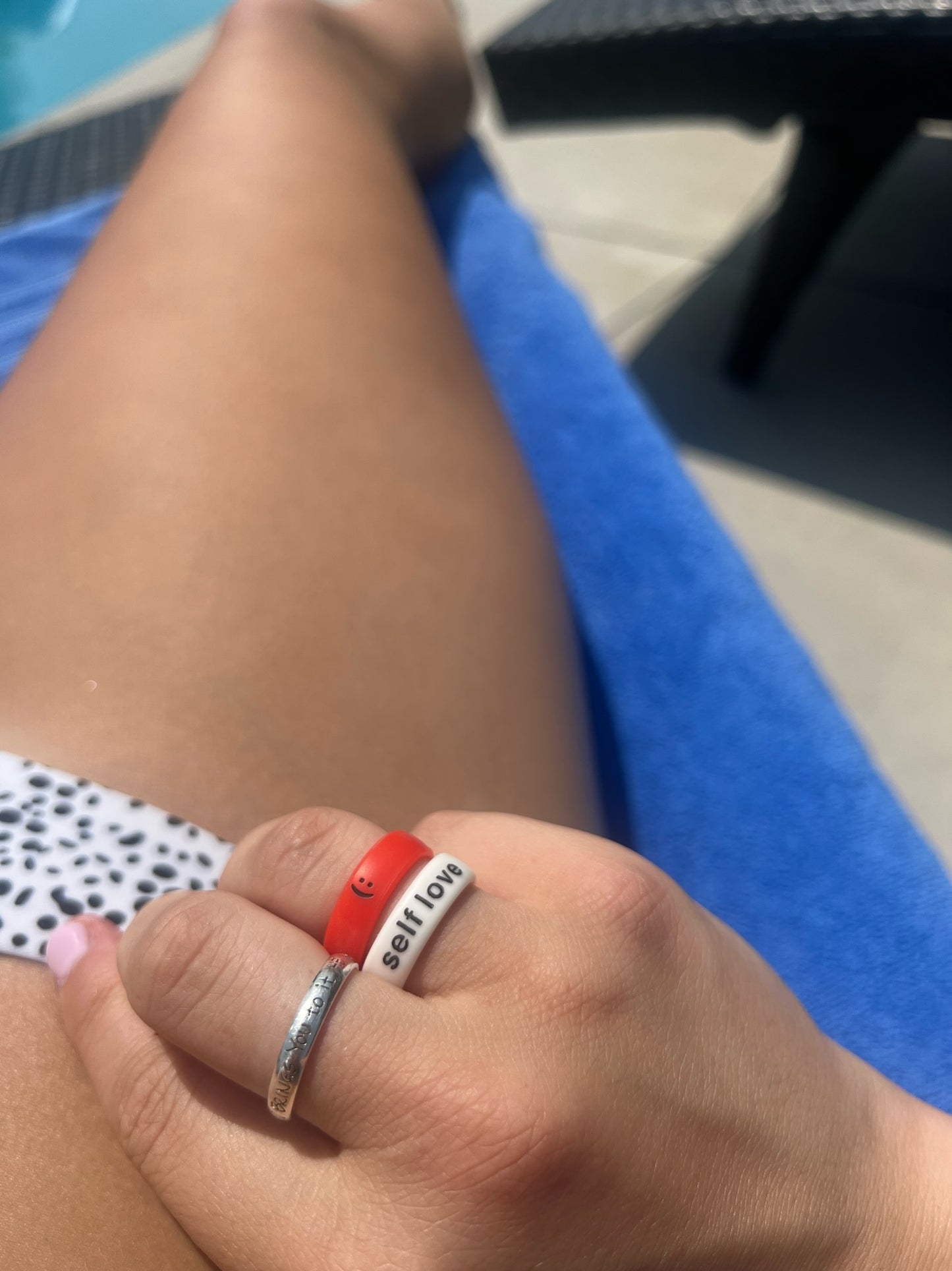 Flip Reversible self love / it girl Ring