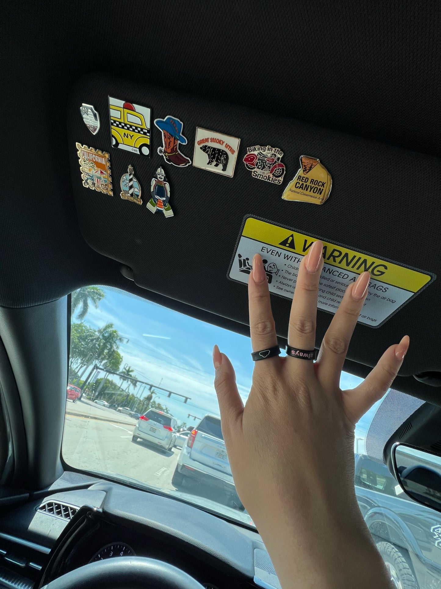 Flip Reversible lightning bolt / cloud ring