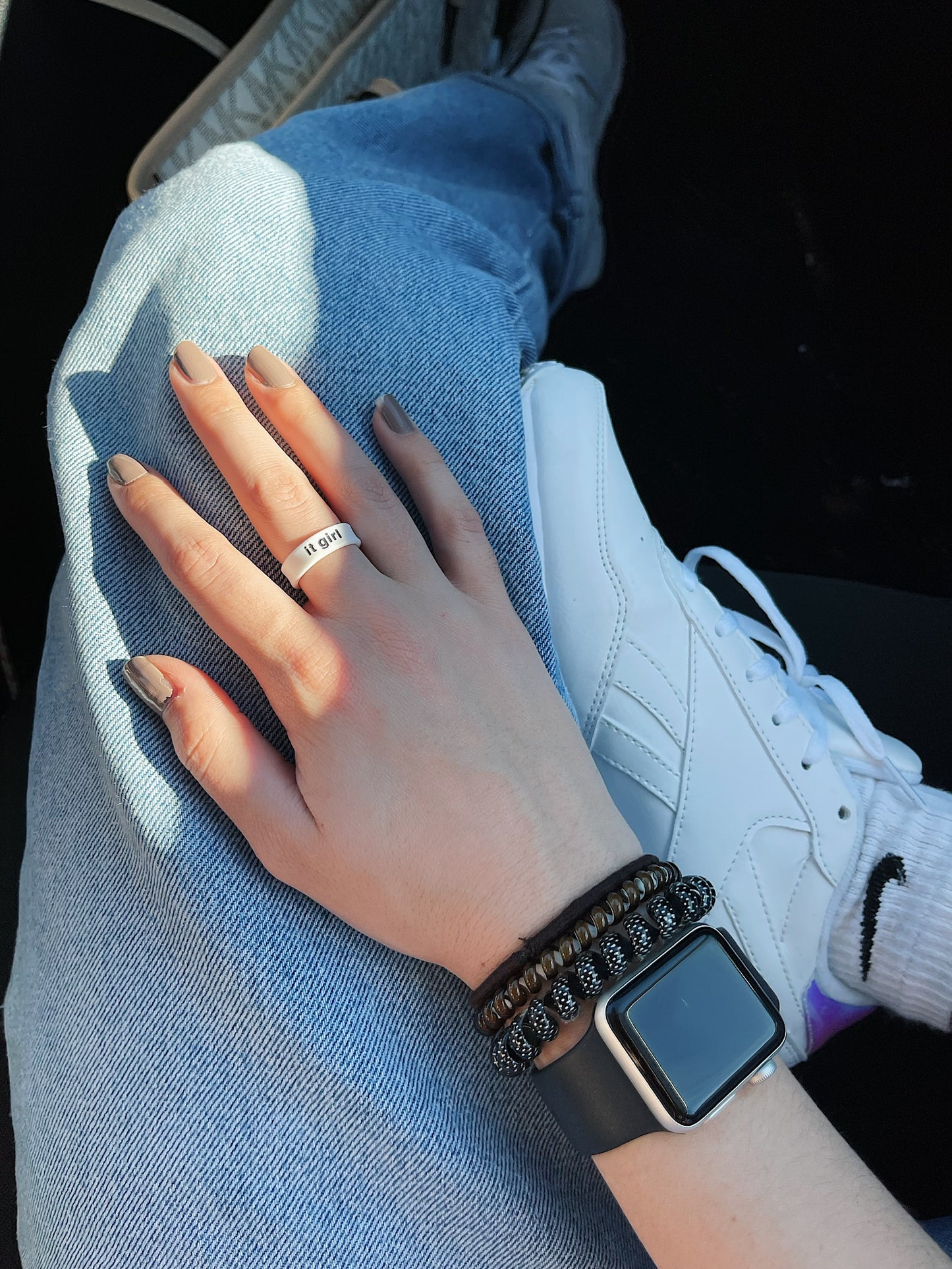 Flip Reversible self love / it girl Ring