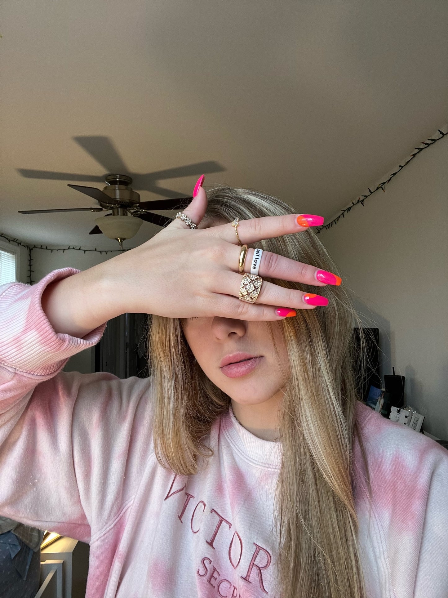 Flip Reversible self love / it girl Ring