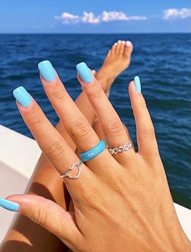 Flip Reversible happy / not happy Ring