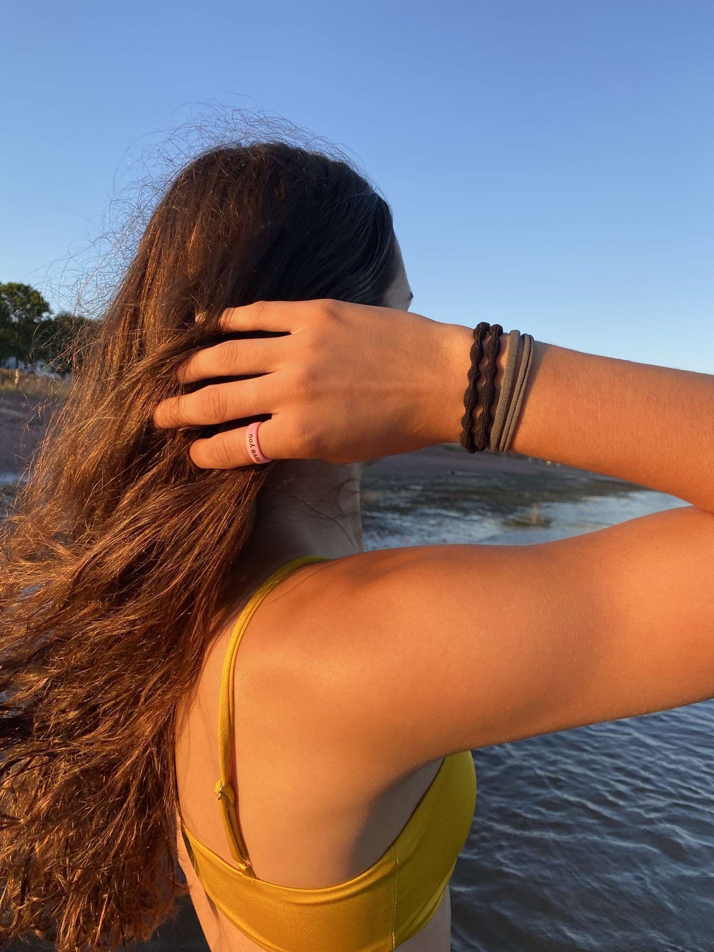 Flip Reversible love you / say it back ring