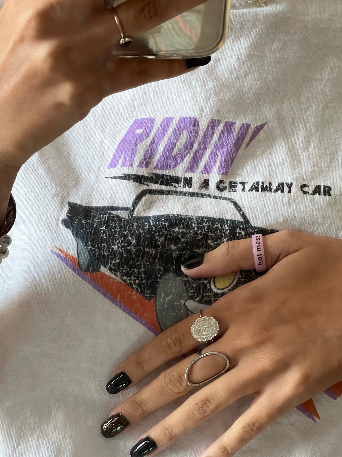Flip Reversible hot mess / slay ring Ring