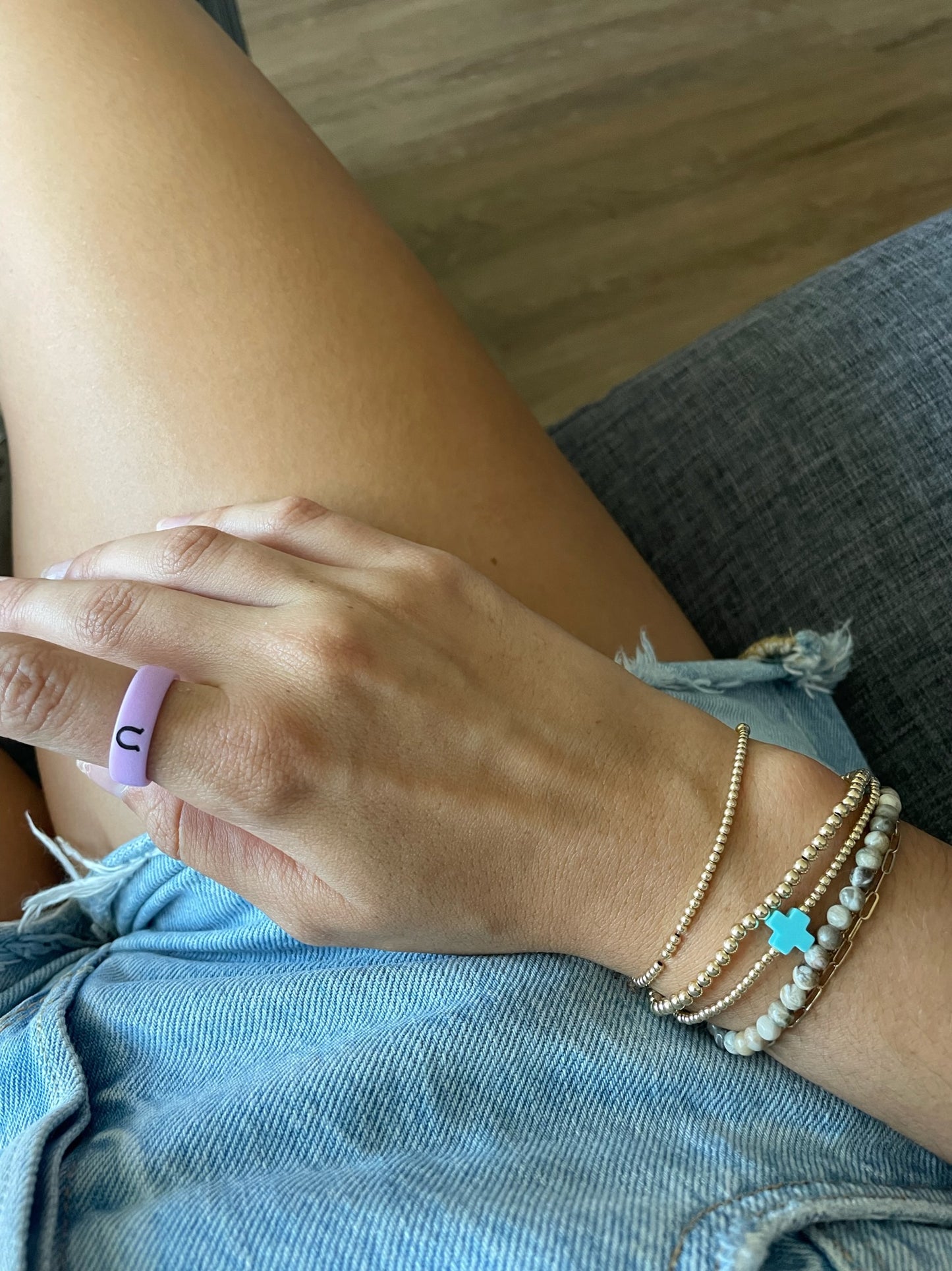 Flip Reversible horseshoe / lucky ring