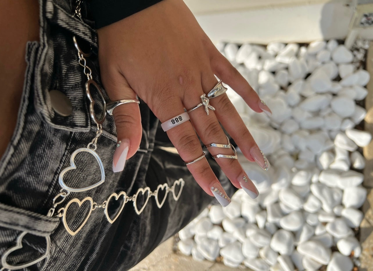 Flip Angel Numbers 888 / balance Ring