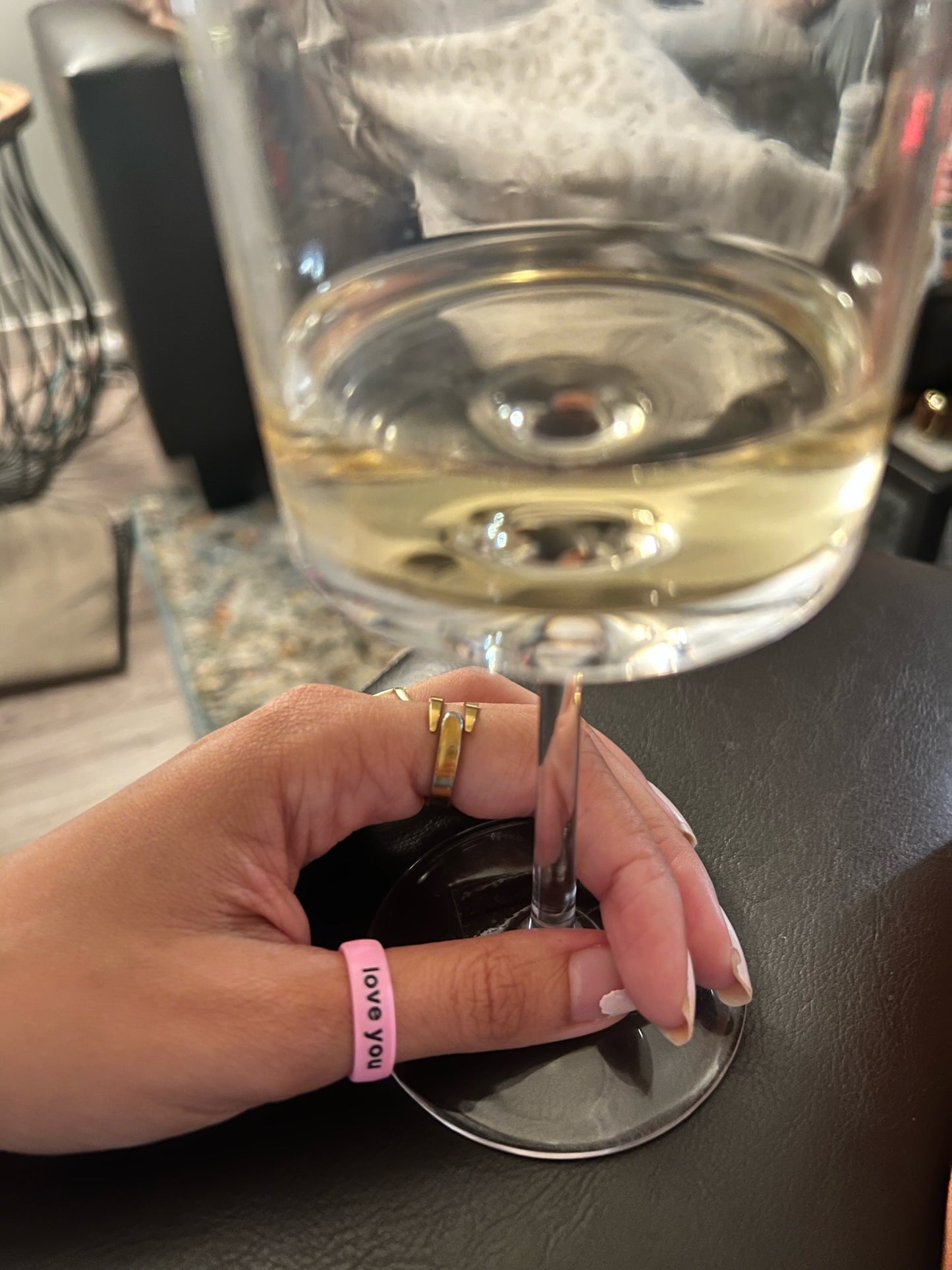 Flip Reversible love you / say it back ring