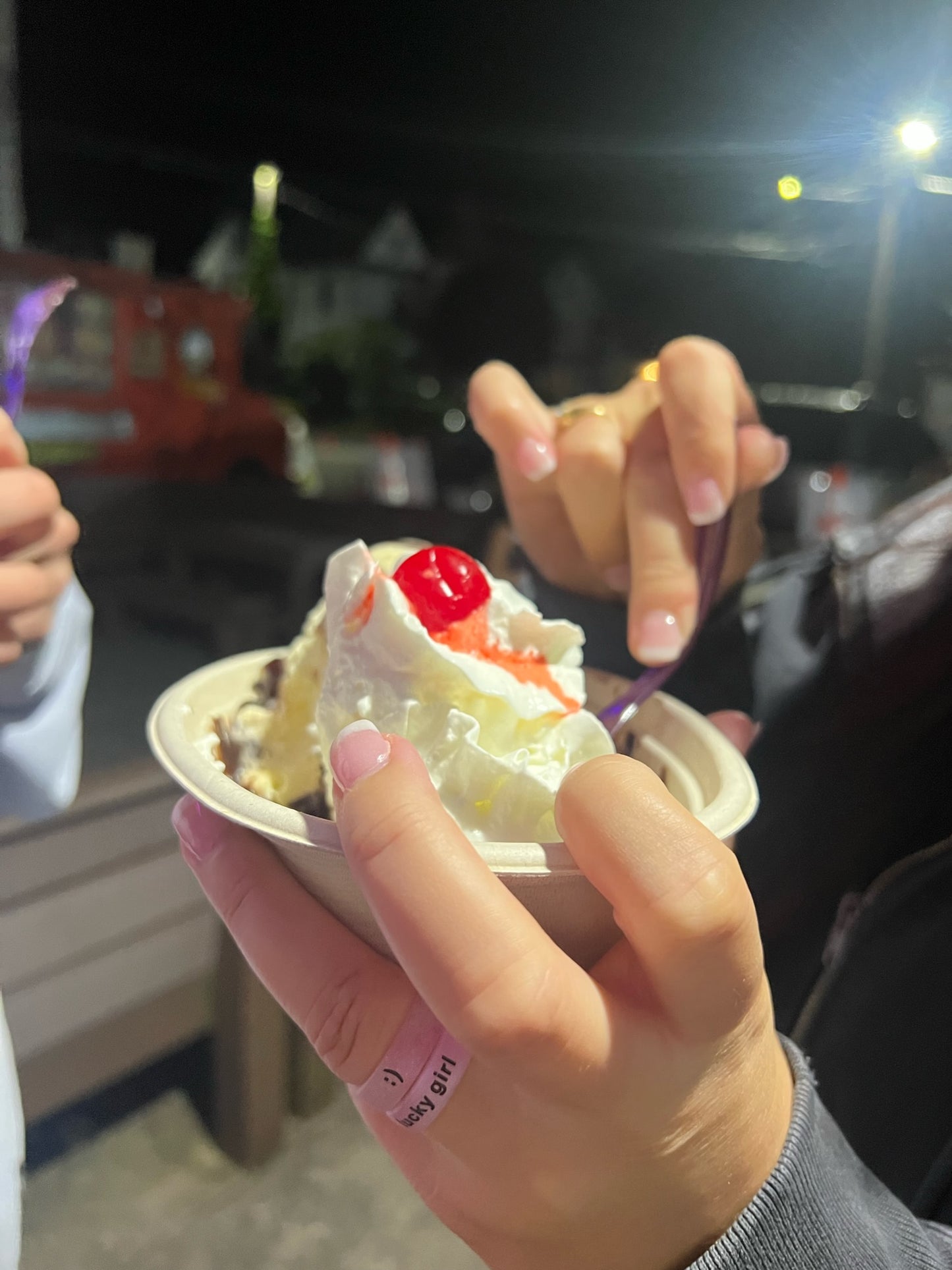 Flip Reversible lucky girl / lucky life ring