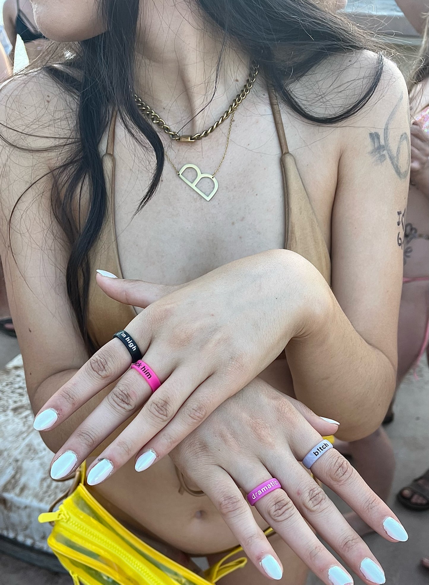 Flip Reversible b!tch / legend ring