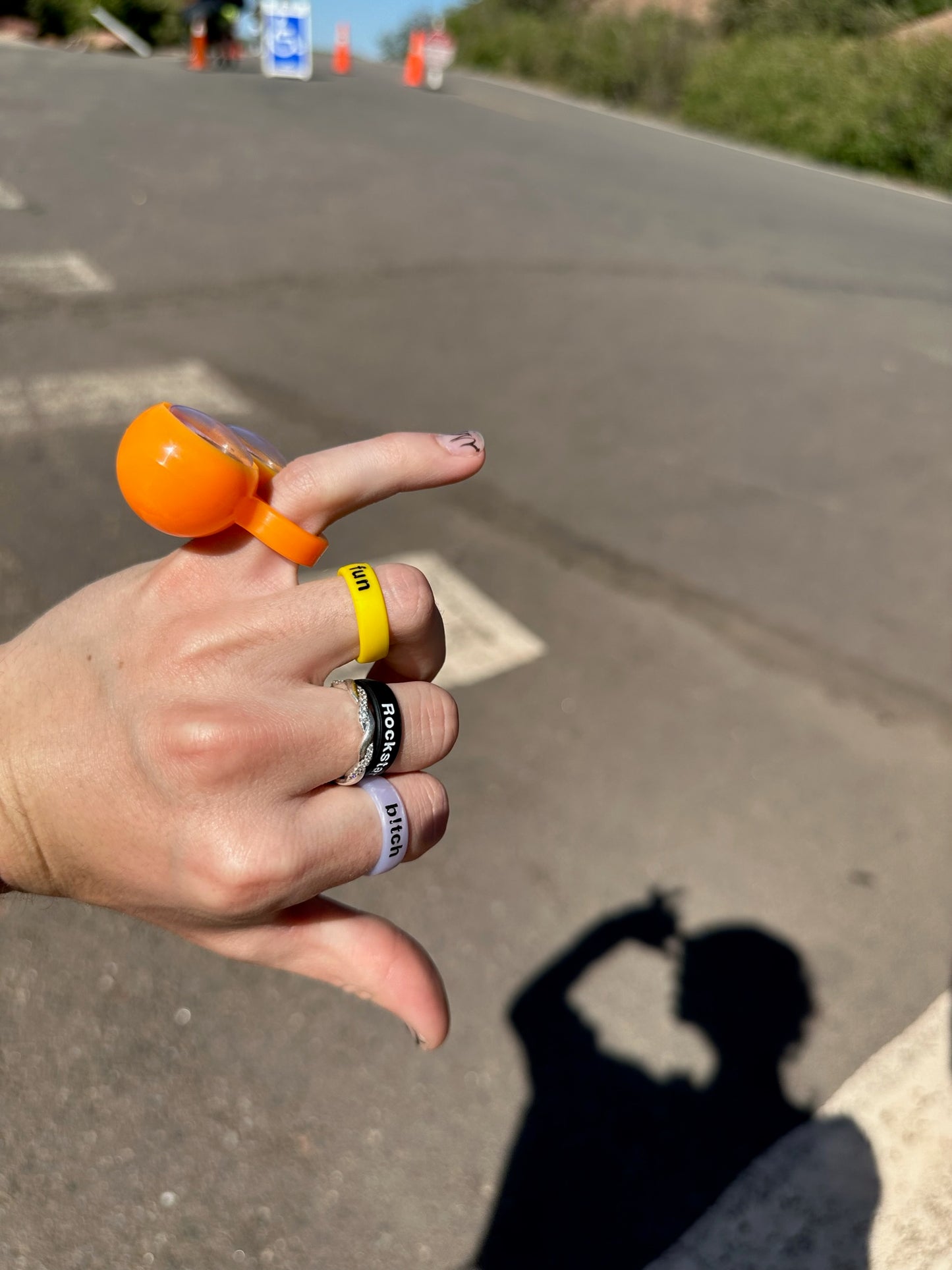 Flip Reversible b!tch / legend ring