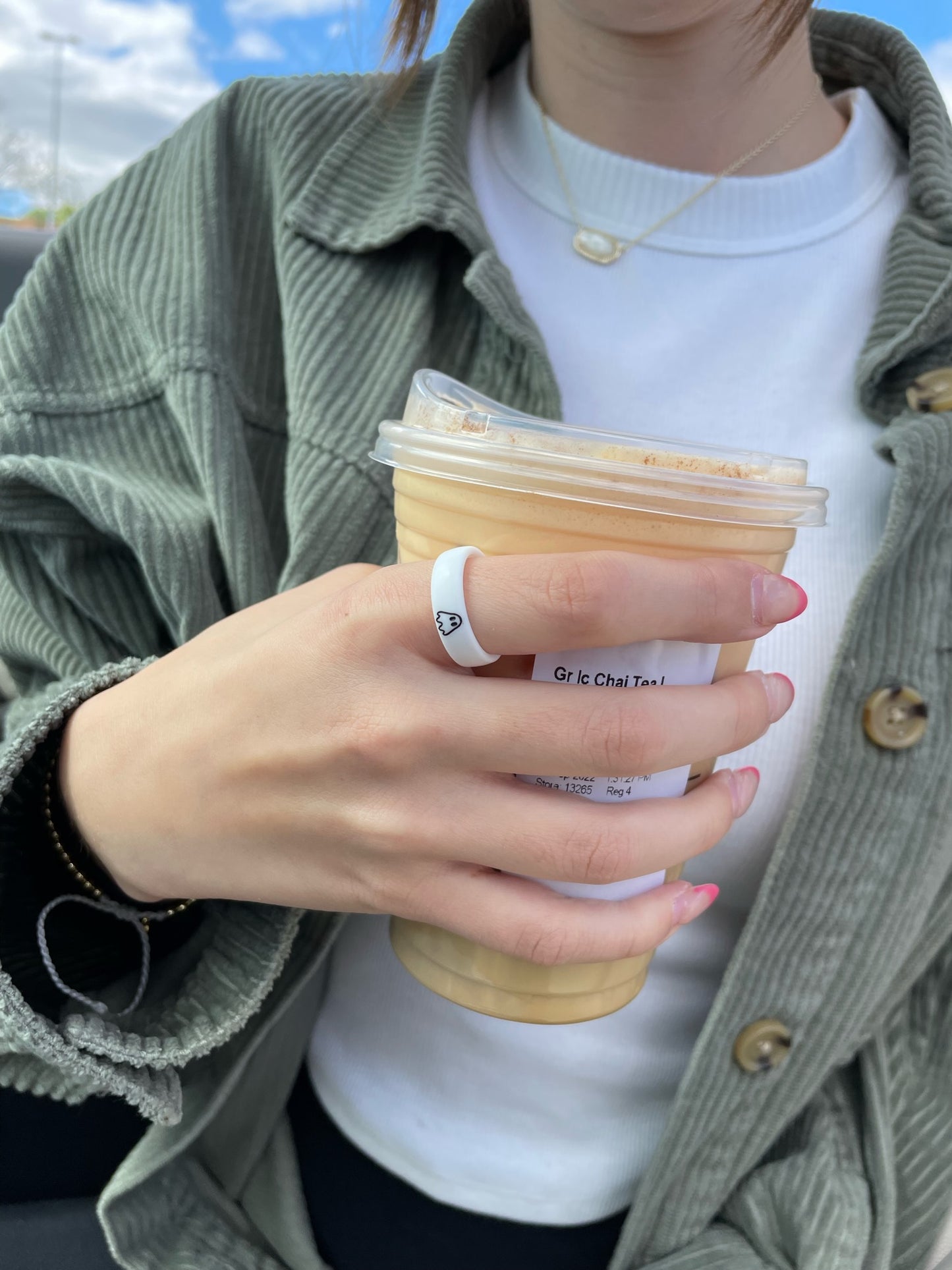 Flip Reversible Ghost / BOO ring