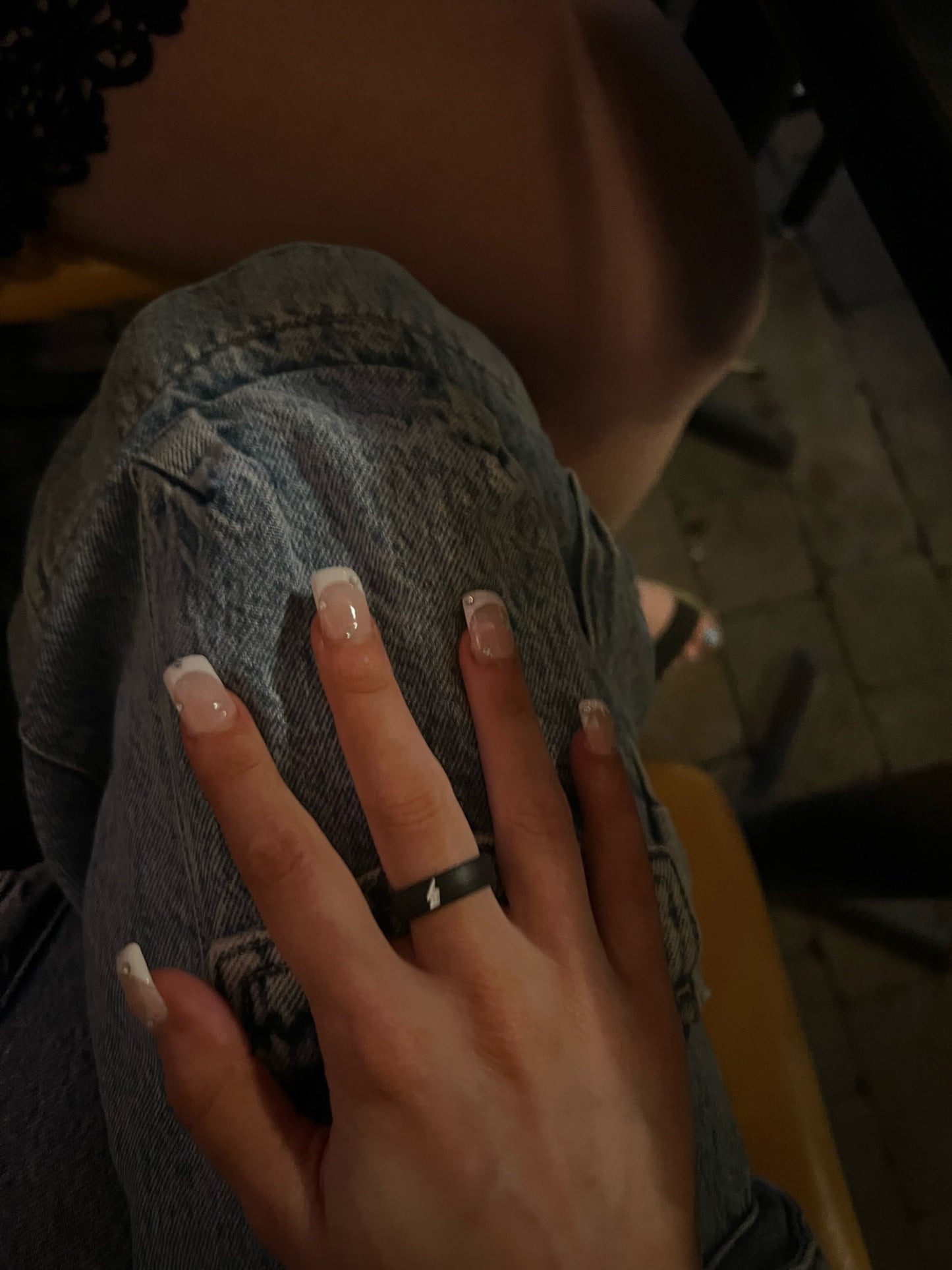 Flip Reversible lightning bolt / cloud ring