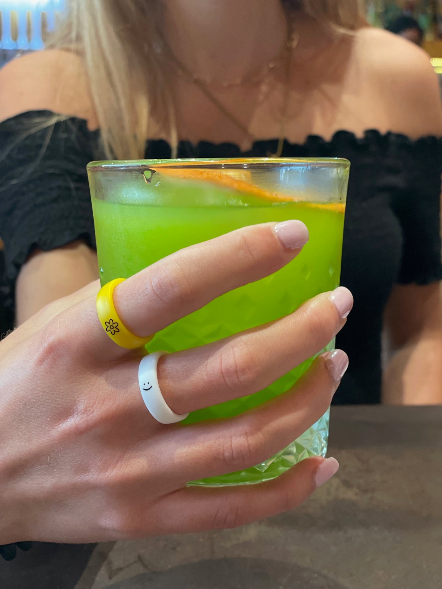 Flip Reversible flower / power Ring