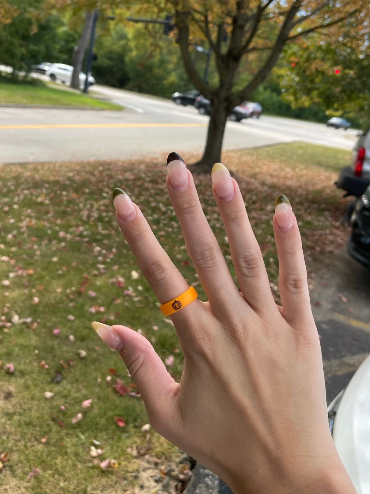 Flip Reversible pumpkin / fall y'all ring