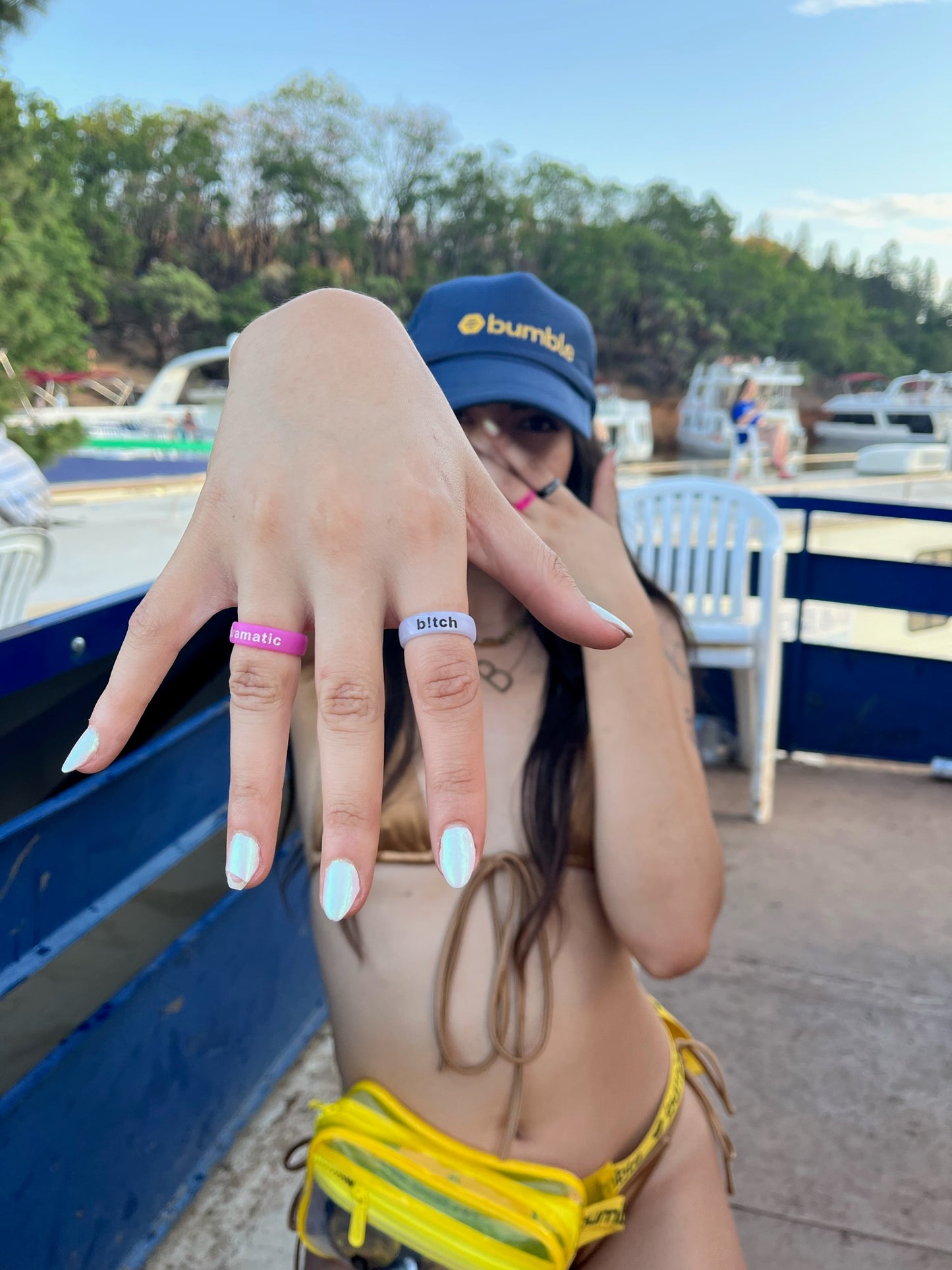 Flip Reversible b!tch / legend ring