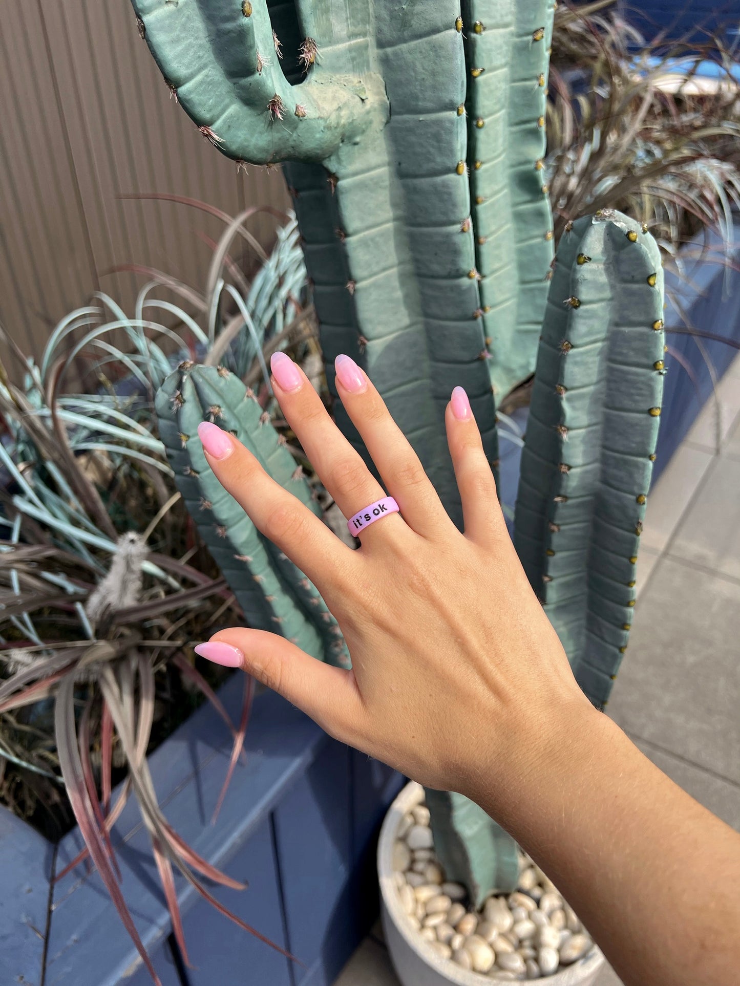 Flip Reversible it's ok / to not be ok ring