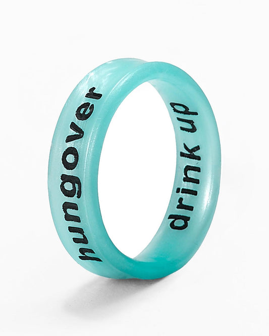 Flip Reversible drink up / hungover 3pk turquoise Rings