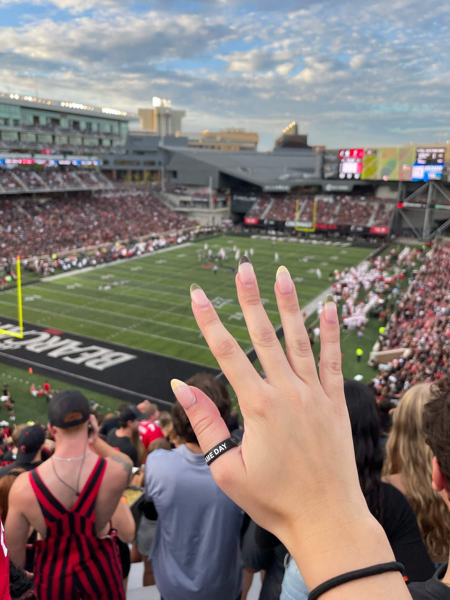 Flip Reversible Game Day / Tailgate Ring Black