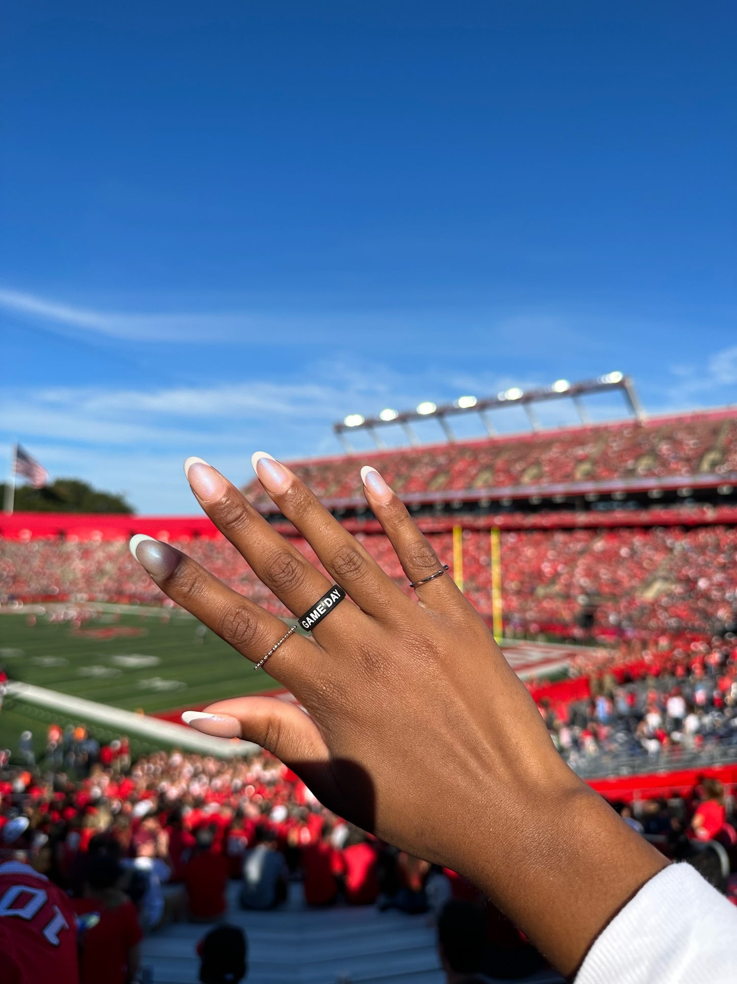 Flip Reversible Game Day / Tailgate Ring Black