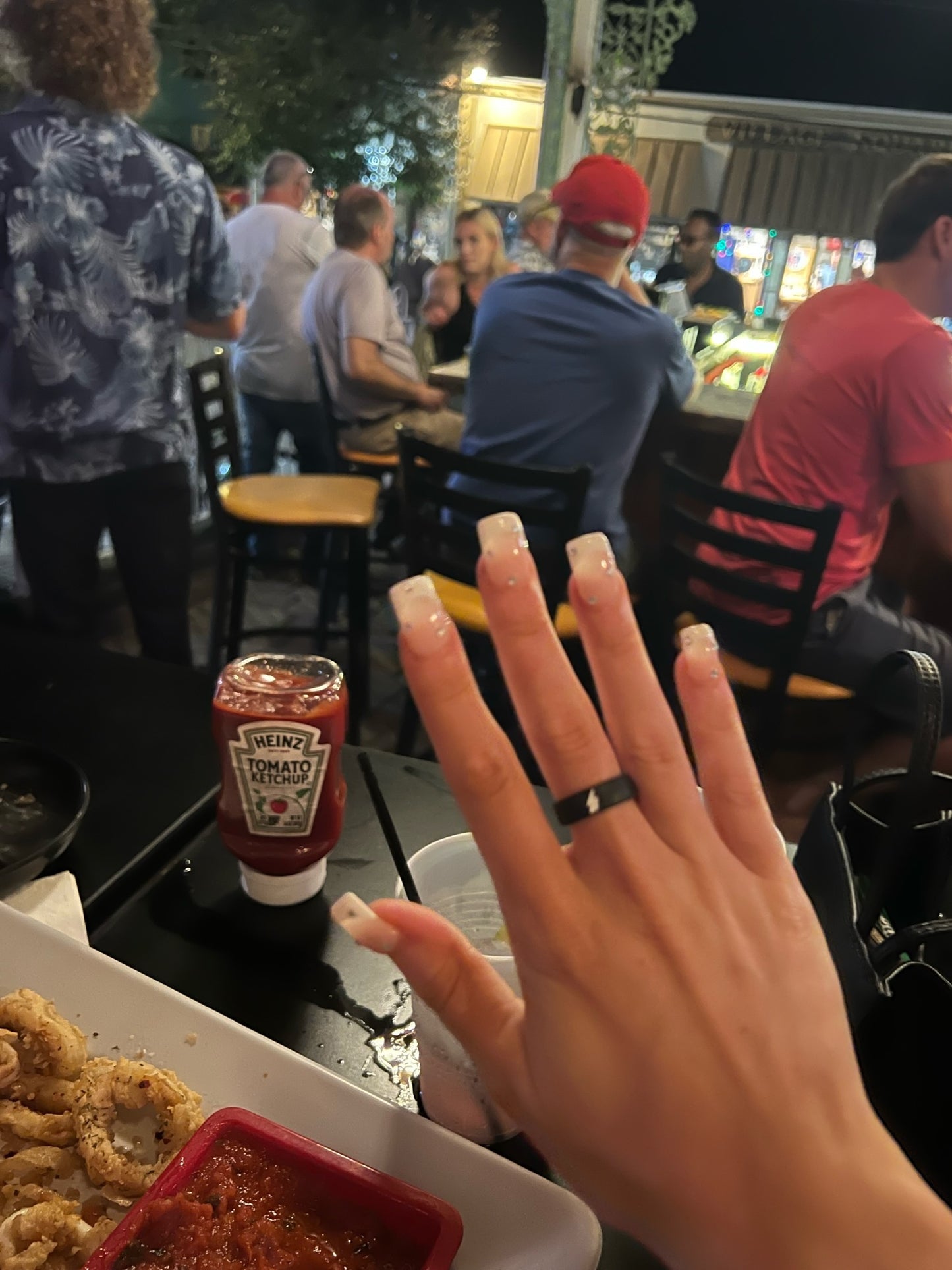Flip Reversible lightning bolt / cloud ring