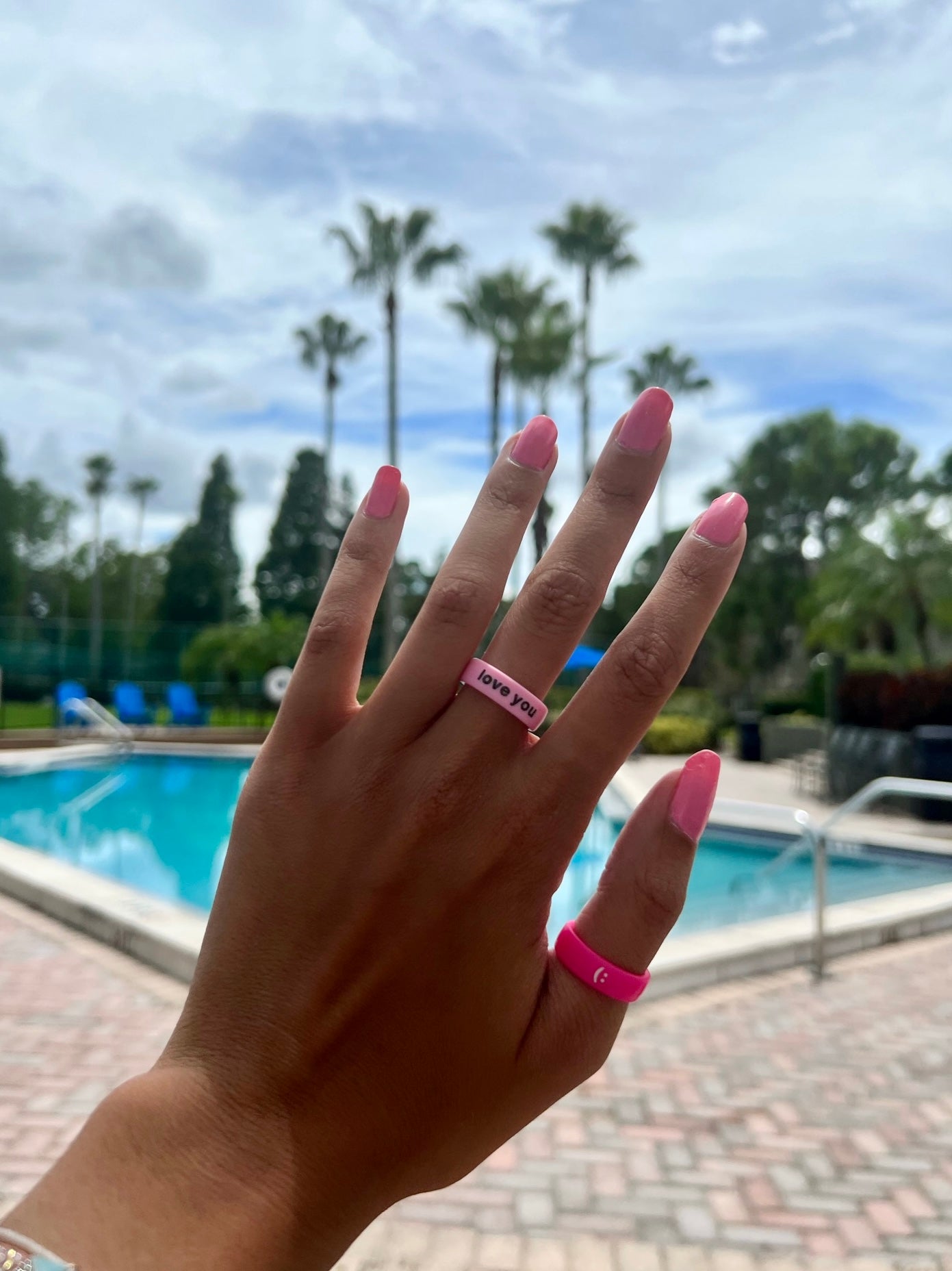 Flip Reversible love you / say it back ring