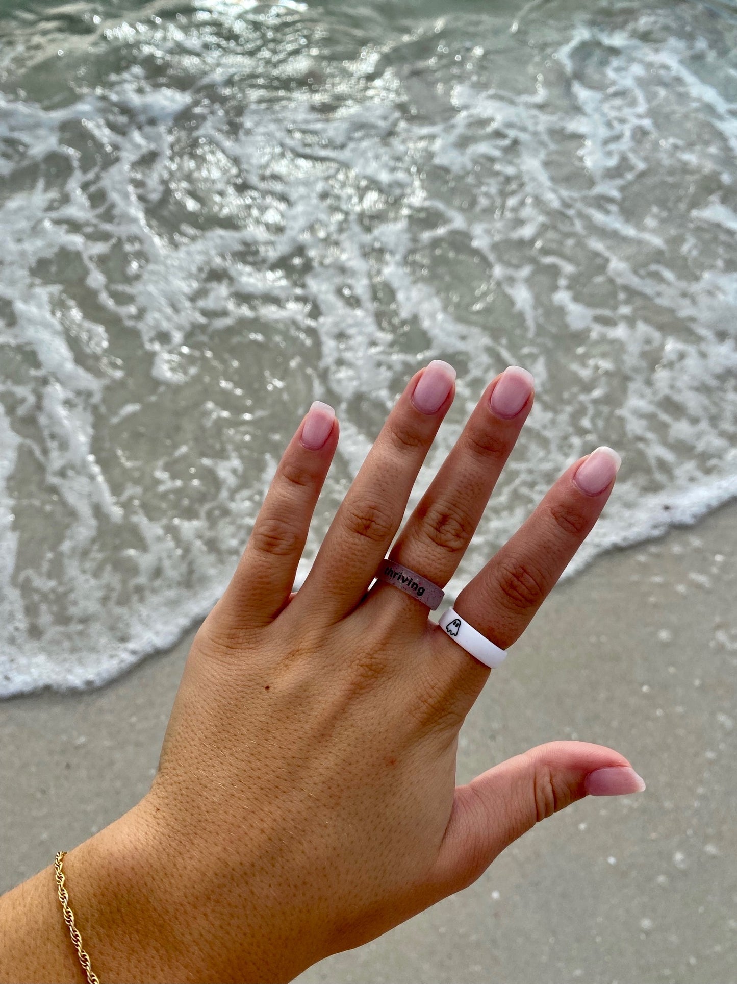 Flip Reversible Ghost / BOO ring
