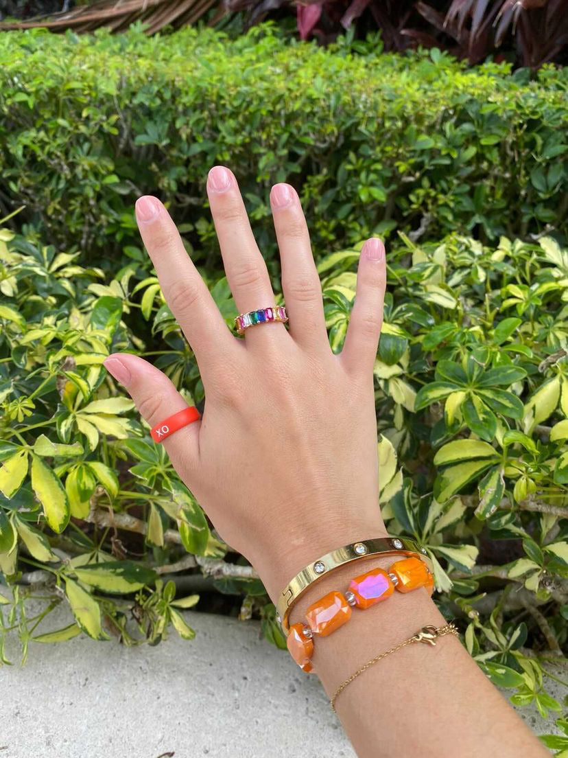 Flip Reversible XO / FU Ring