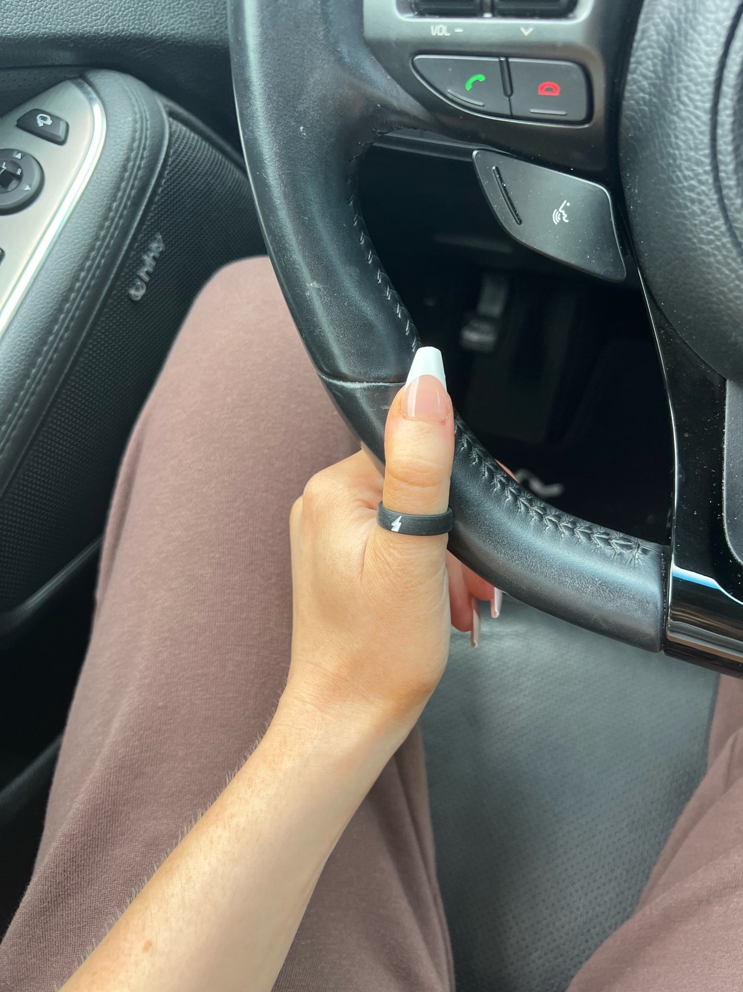 Flip Reversible lightning bolt / cloud ring
