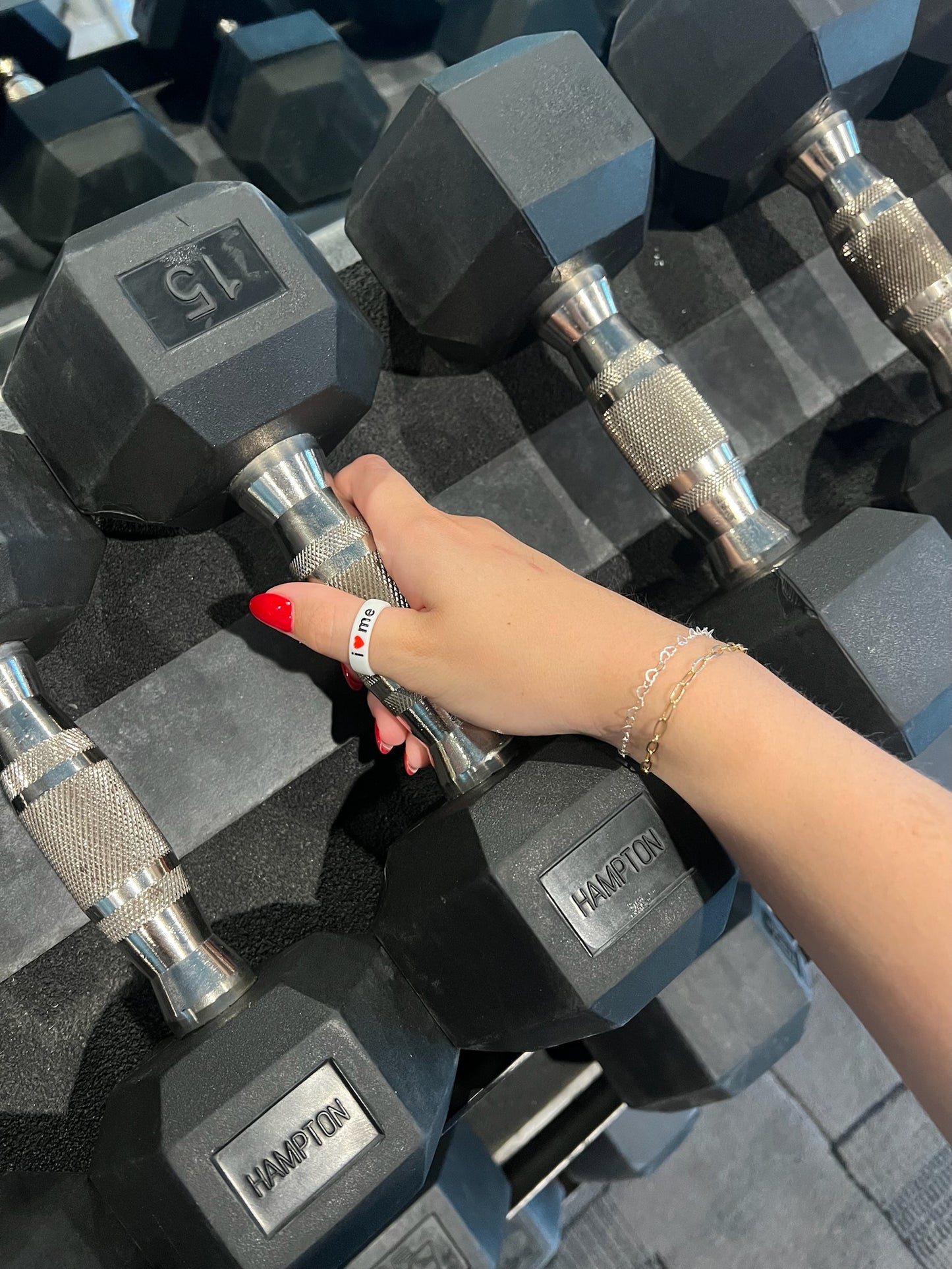 Flip Reversible i❤️me / i❤️u ring