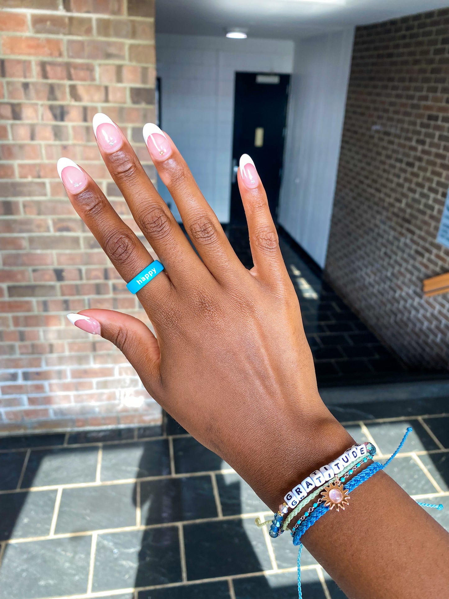 Flip Reversible happy / not happy Ring
