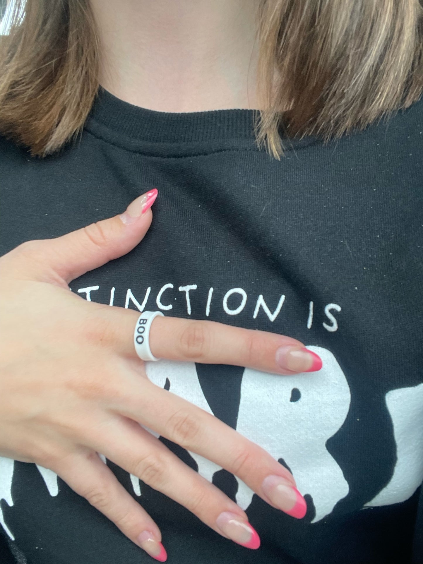 Flip Reversible Ghost / BOO ring