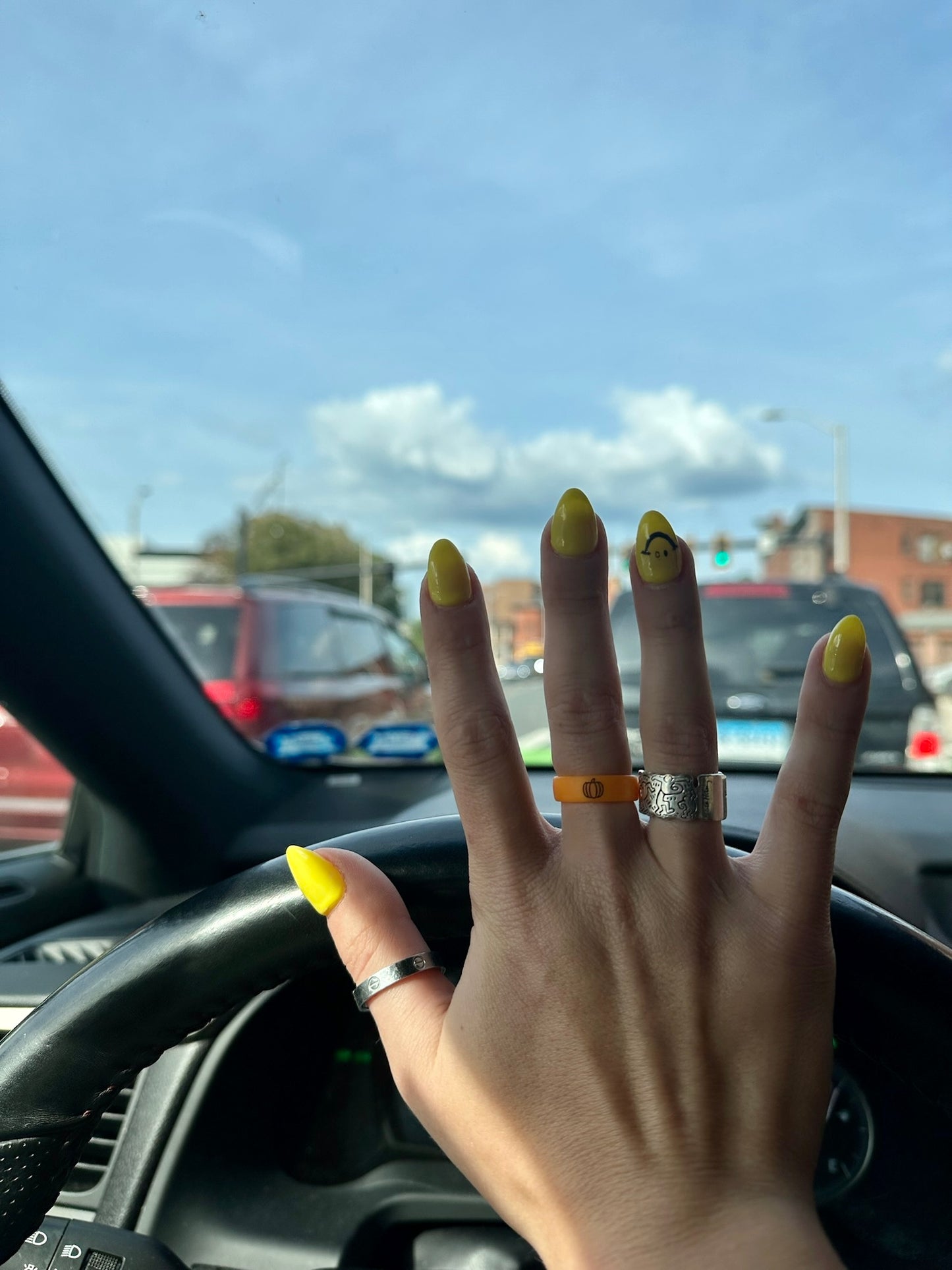 Flip Reversible pumpkin / fall y'all ring