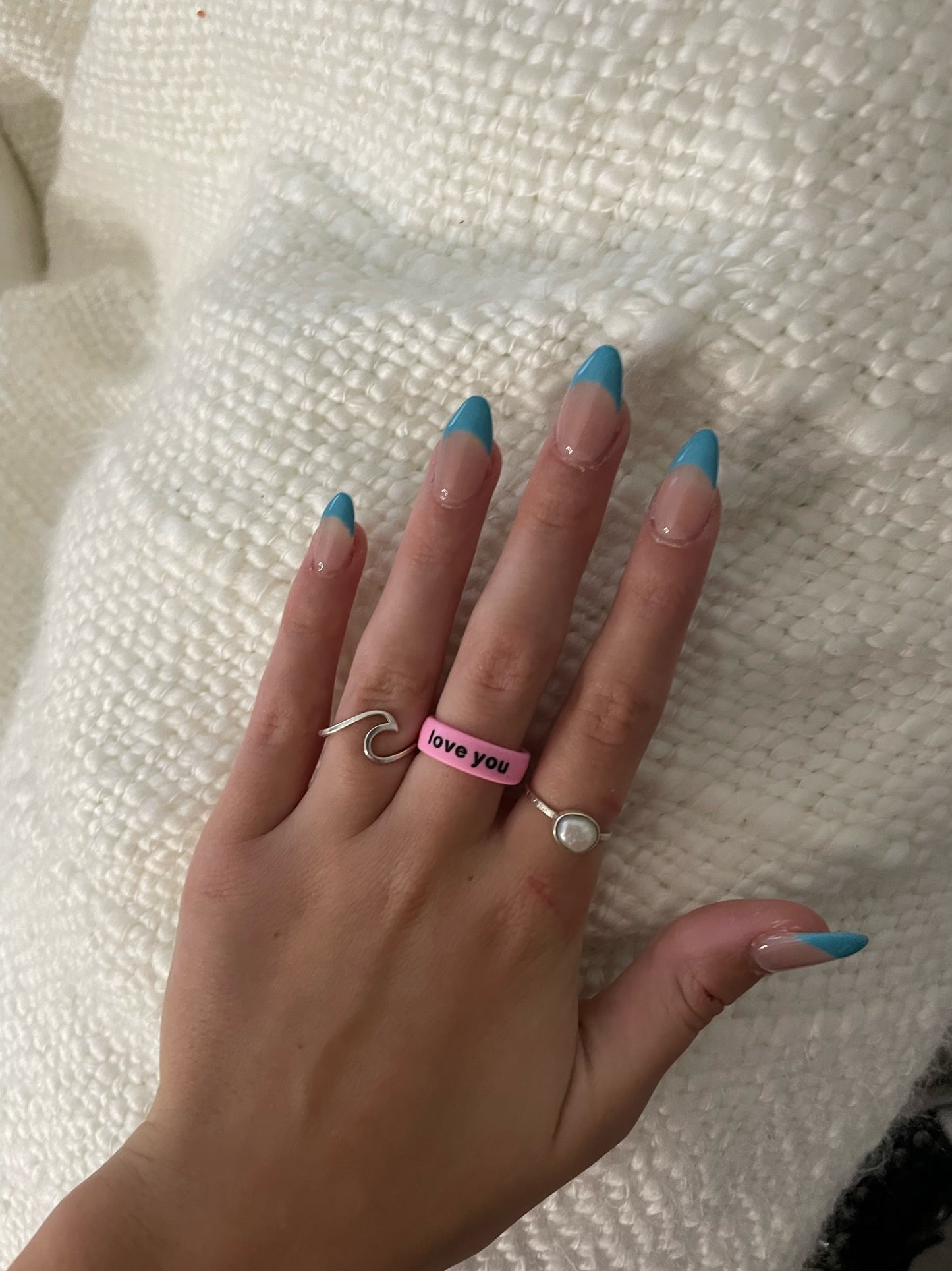 Flip Reversible love you / say it back ring
