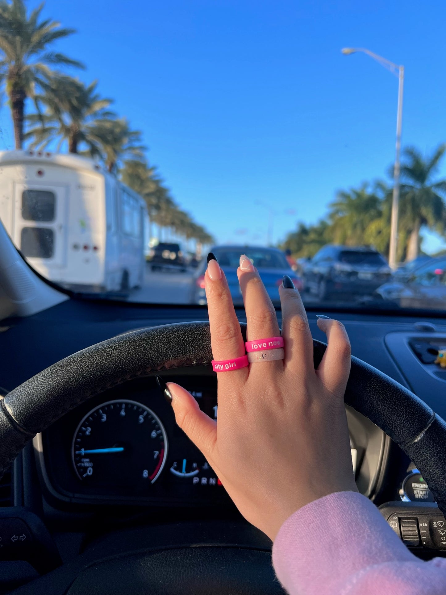 Flip Reversible love now / cry later Ring