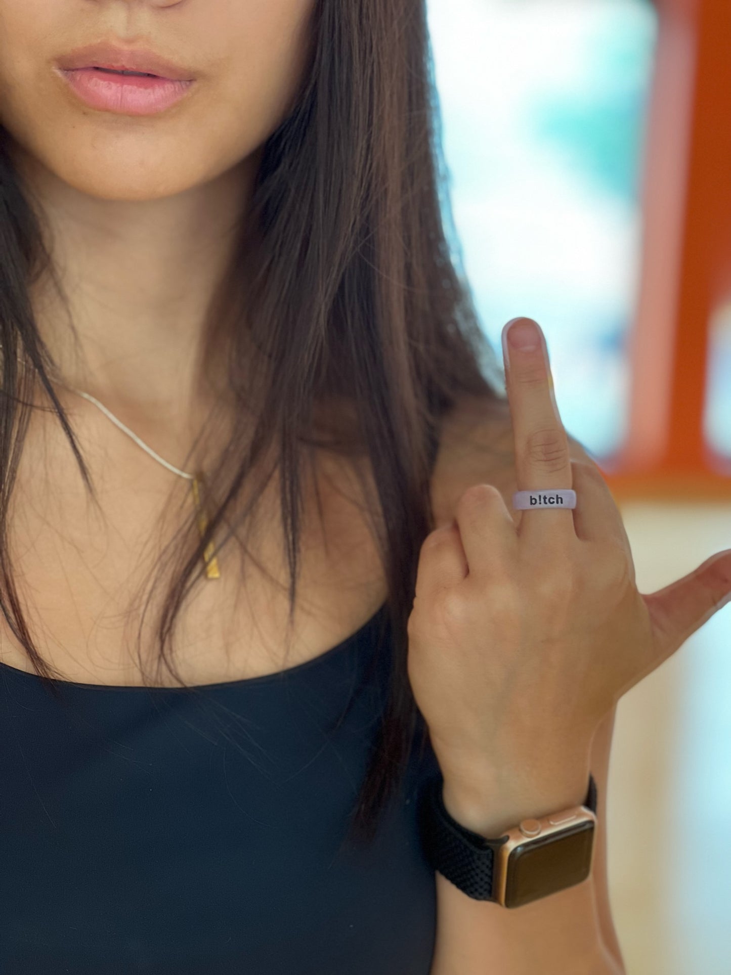 Flip Reversible b!tch / legend ring