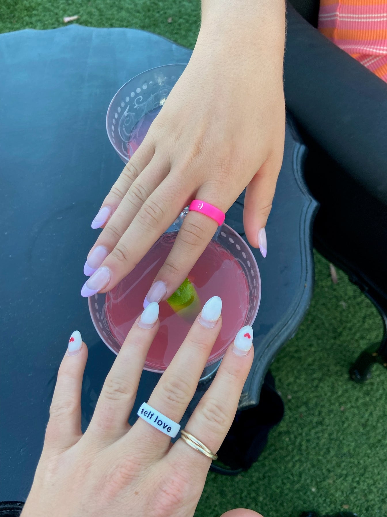 Flip Reversible self love / it girl Ring
