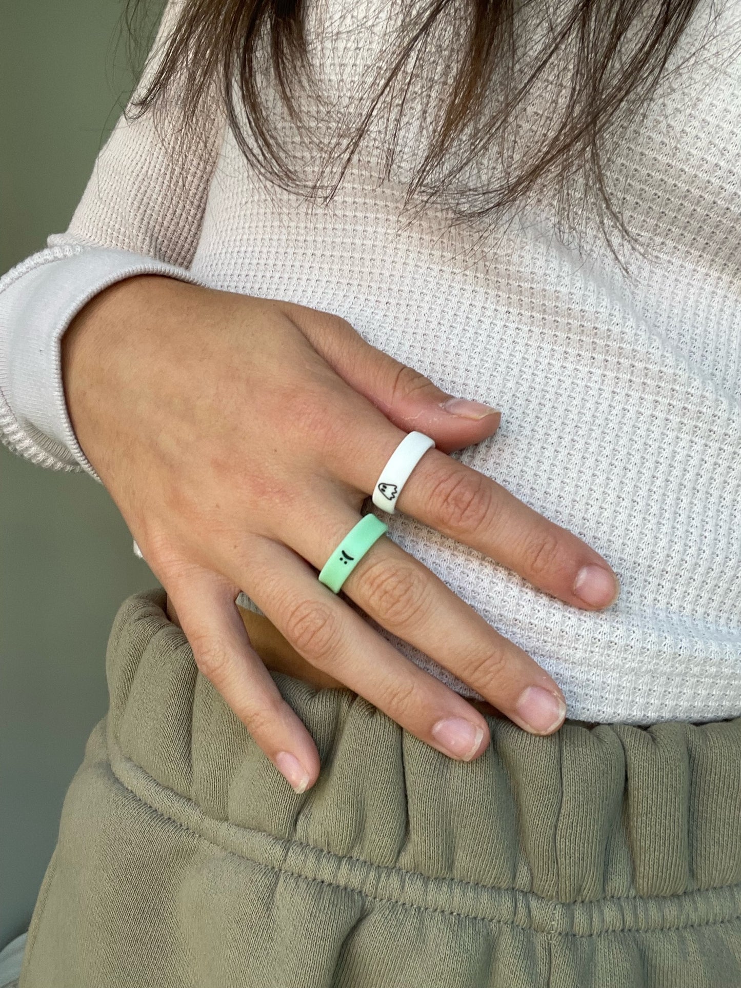 Flip Reversible Ghost / BOO ring
