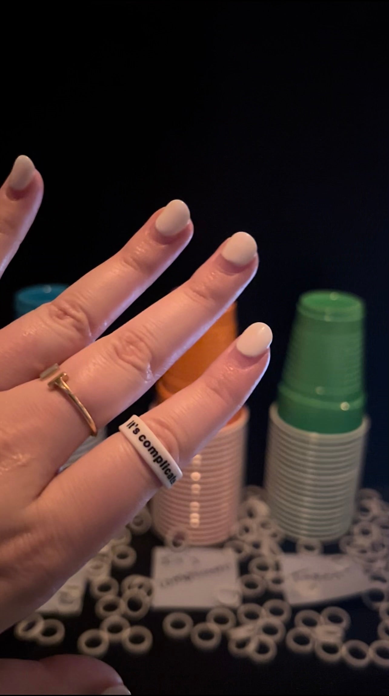 Flip Reversible single / it's complicated Ring