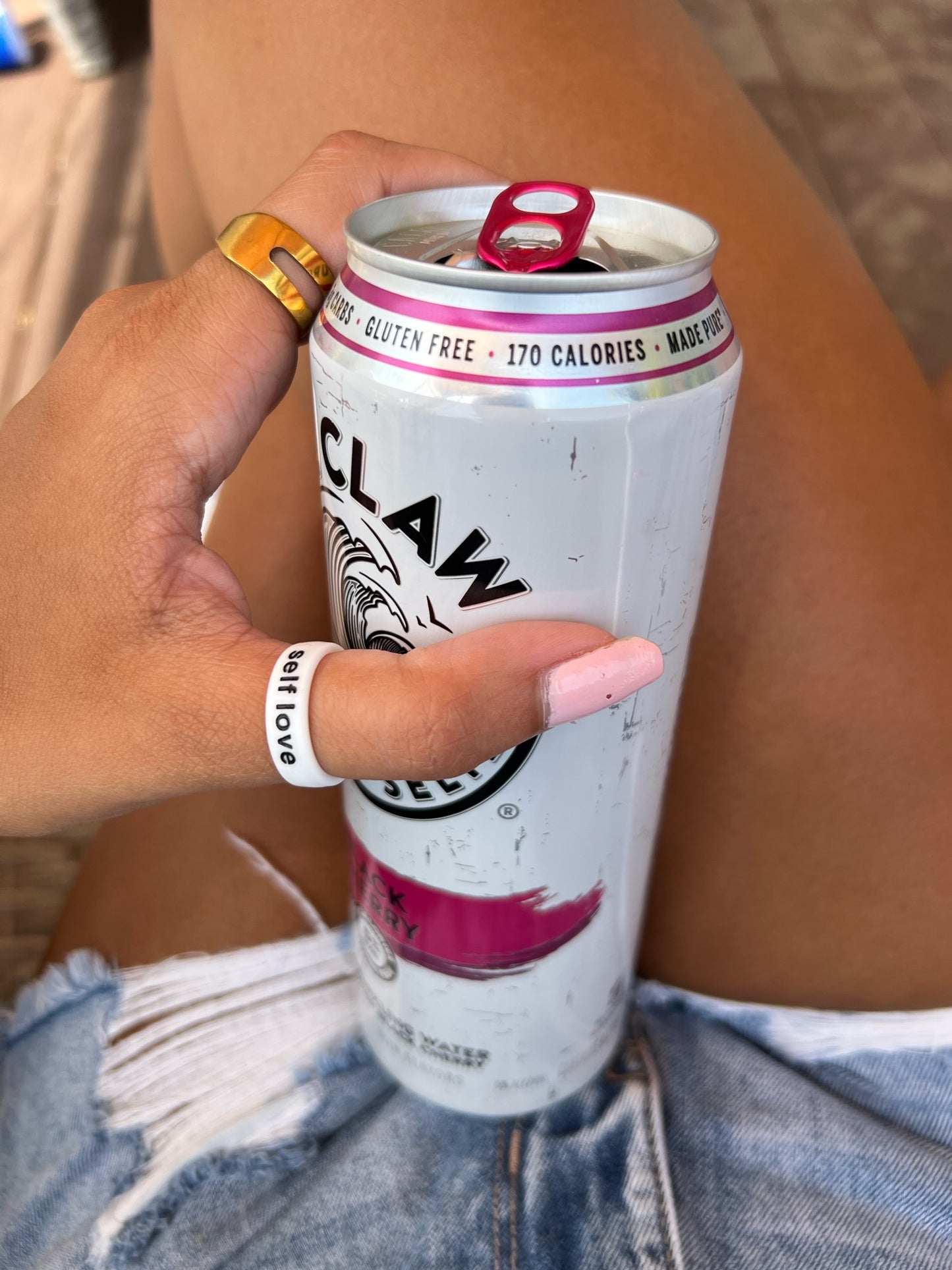 Flip Reversible self love / it girl Ring